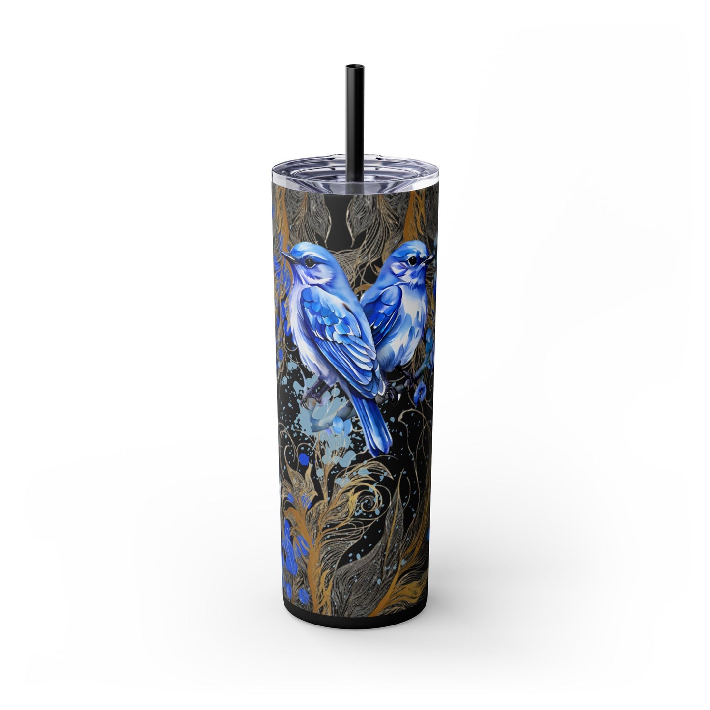 Tumbler Cup Bluebirds Design 20oz