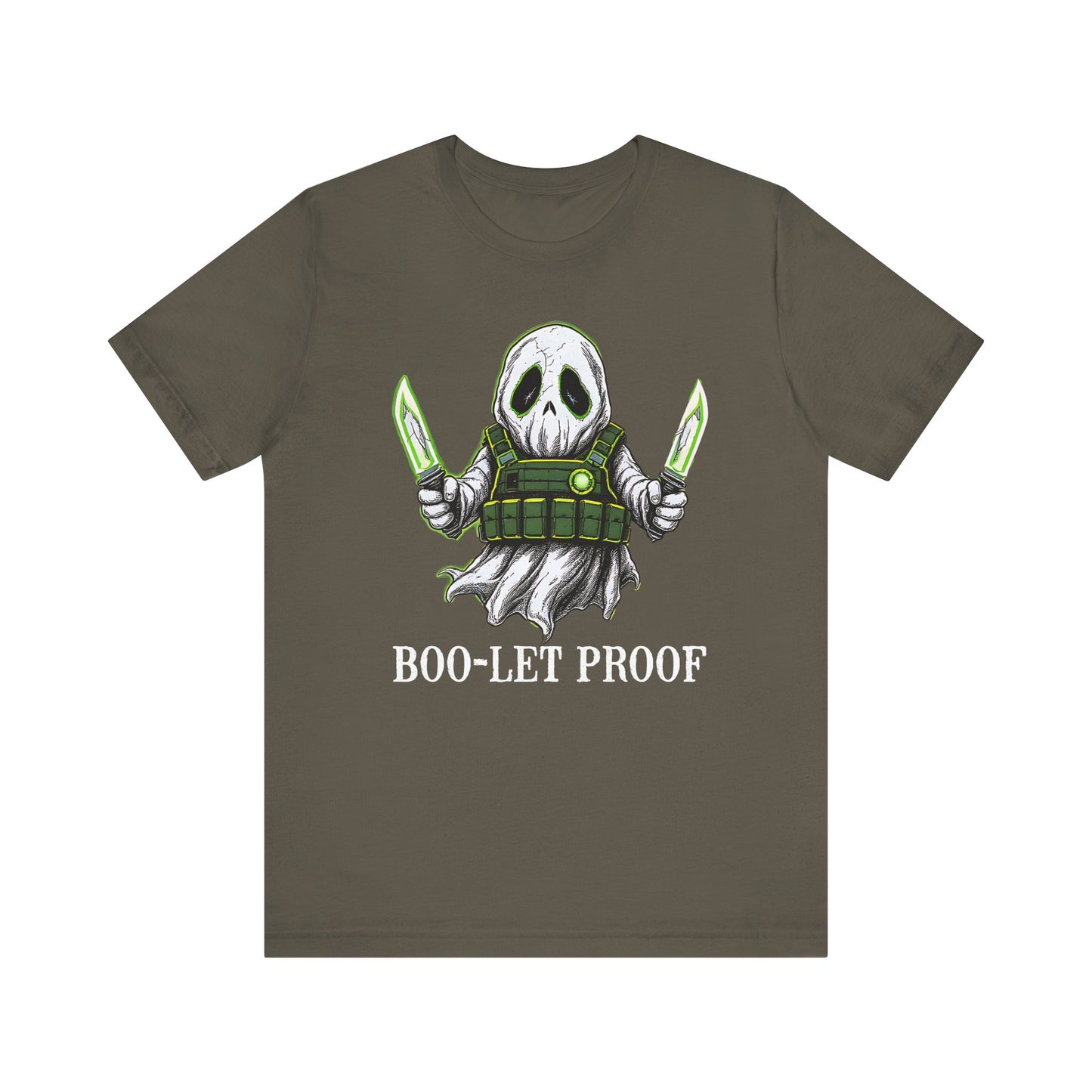 Spooky Ghost Tee, Halloween Shirt- Boo-let Proof Shirt
