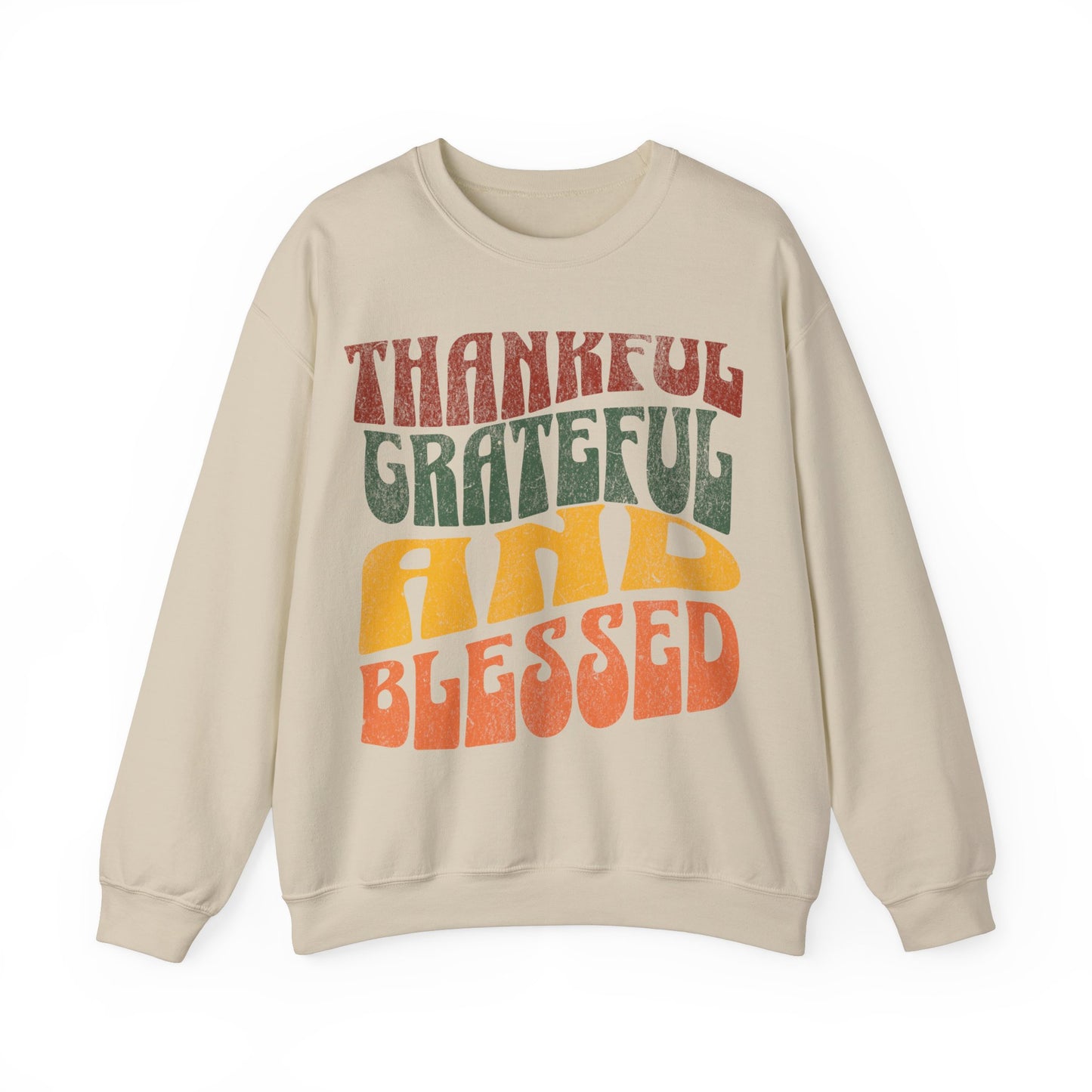 Thankful Grateful Blessed sweatshirt, thanksgiving gift, Autumn sweatshirt, Thankful Grateful Blessed gift, Thankful ,blessed Thanksgiving