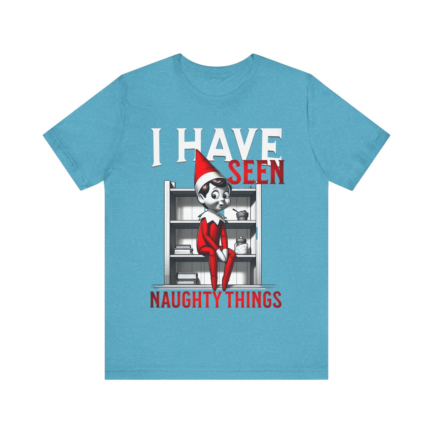 Elf on the Shelf Tee - 'I've Seen Naughty Things'