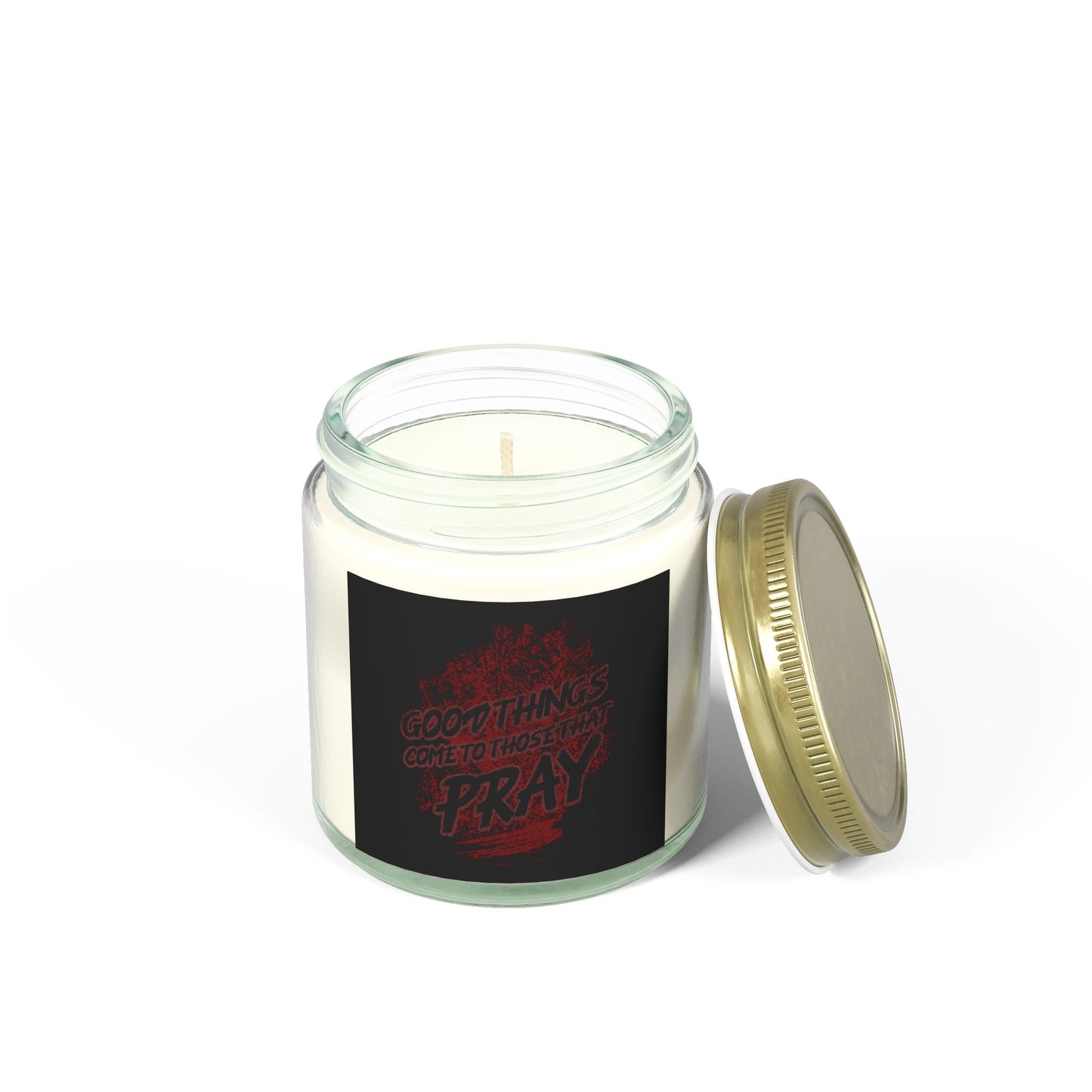 Good Things Come to Those That Pray Candles, Coconut Apricot Wax (4oz, 9oz)