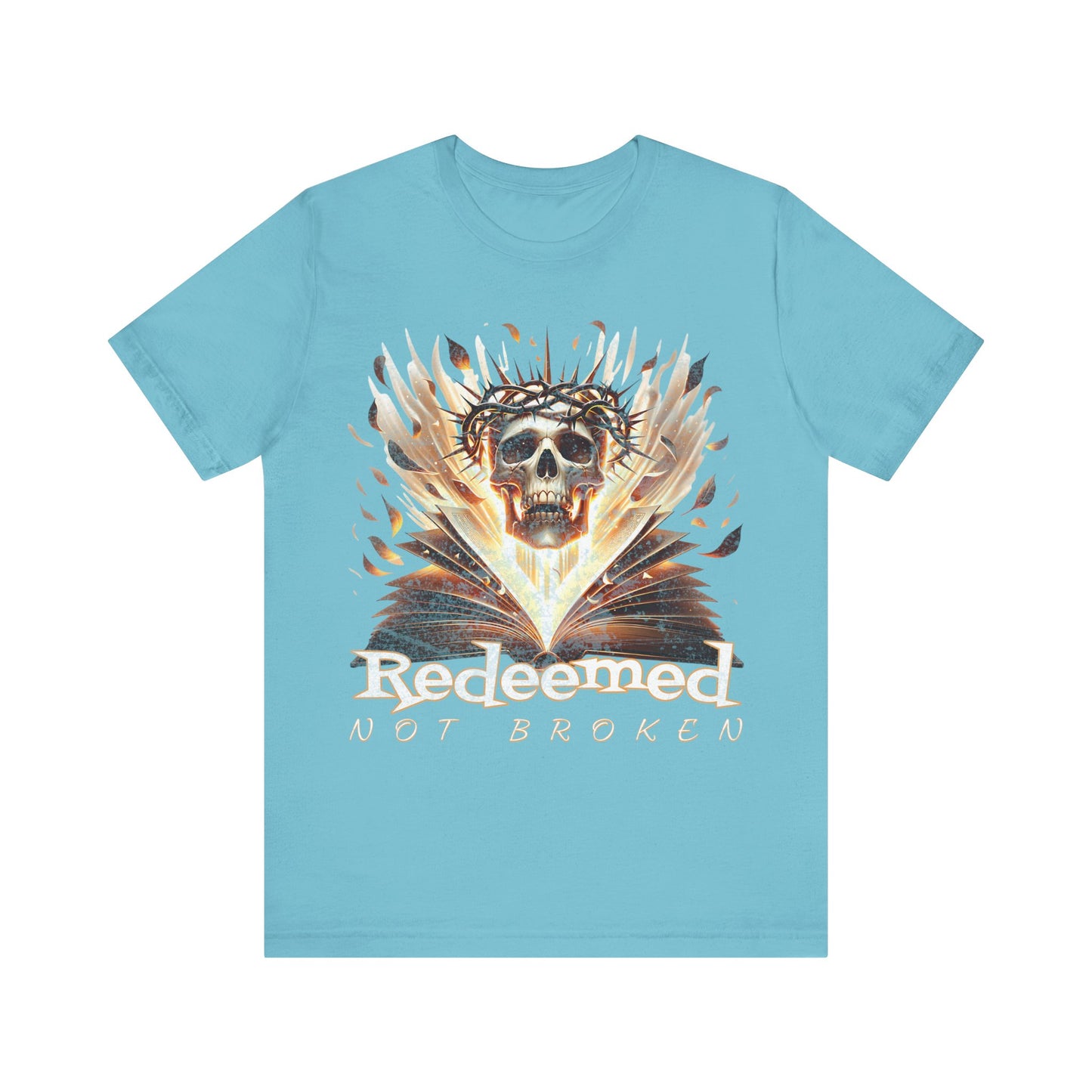 Christain tee- Redeemed Not Broken