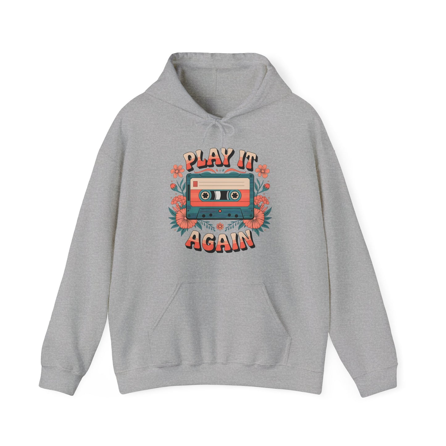 Retro Cassette Tape Hoodie - Play It Again