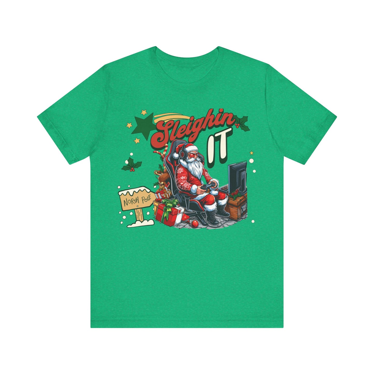 Christmas Santa Family Shirt, Christmas Santa gaming tee