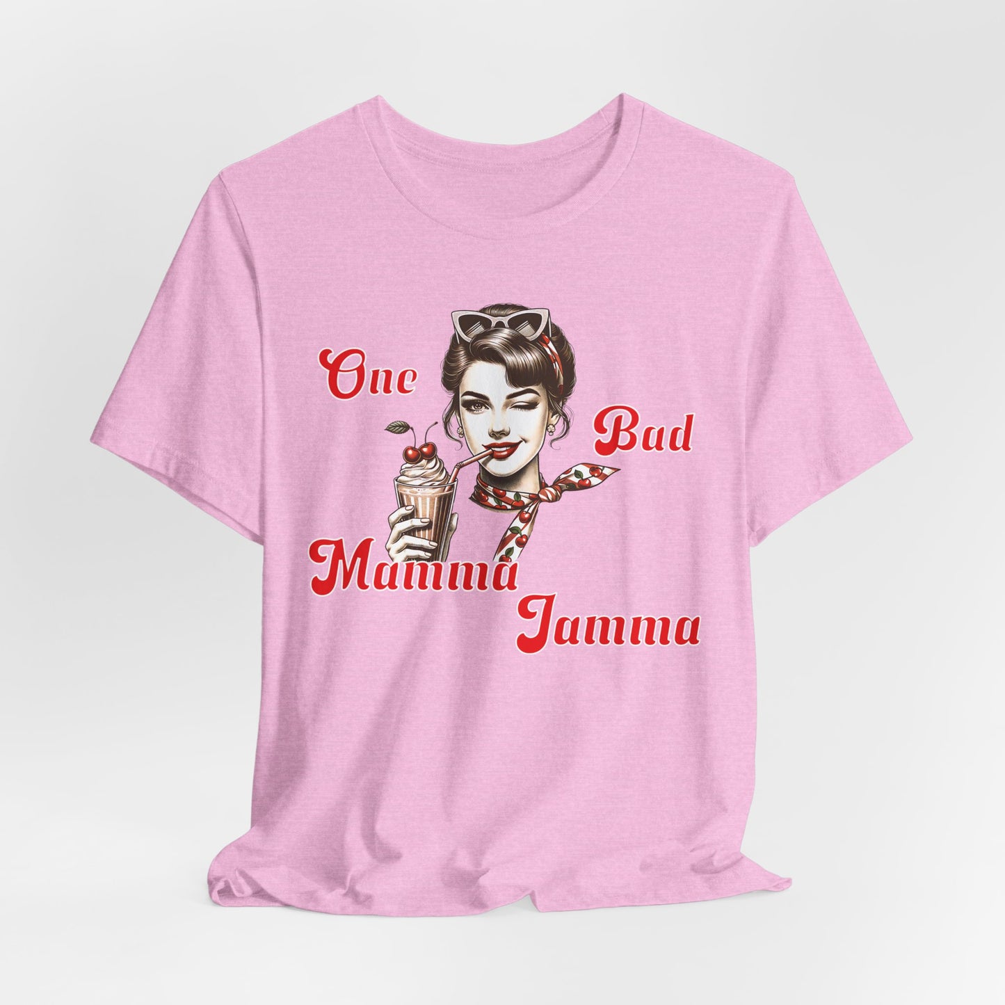 One Bad Mamma Jamma Tee - Fun Retro Graphic Shirt for Bold Individuals