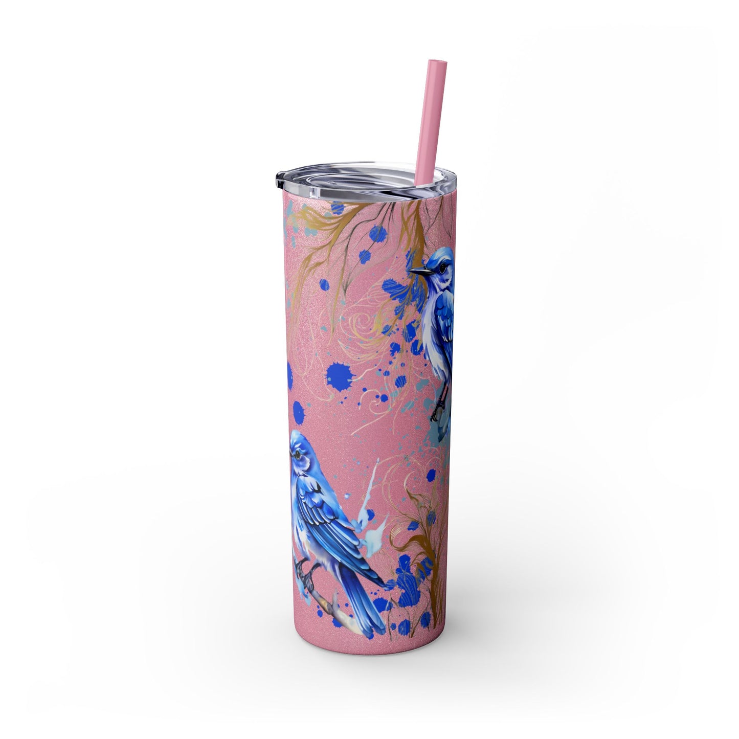 Tumbler Cup Bluebirds Design 20oz