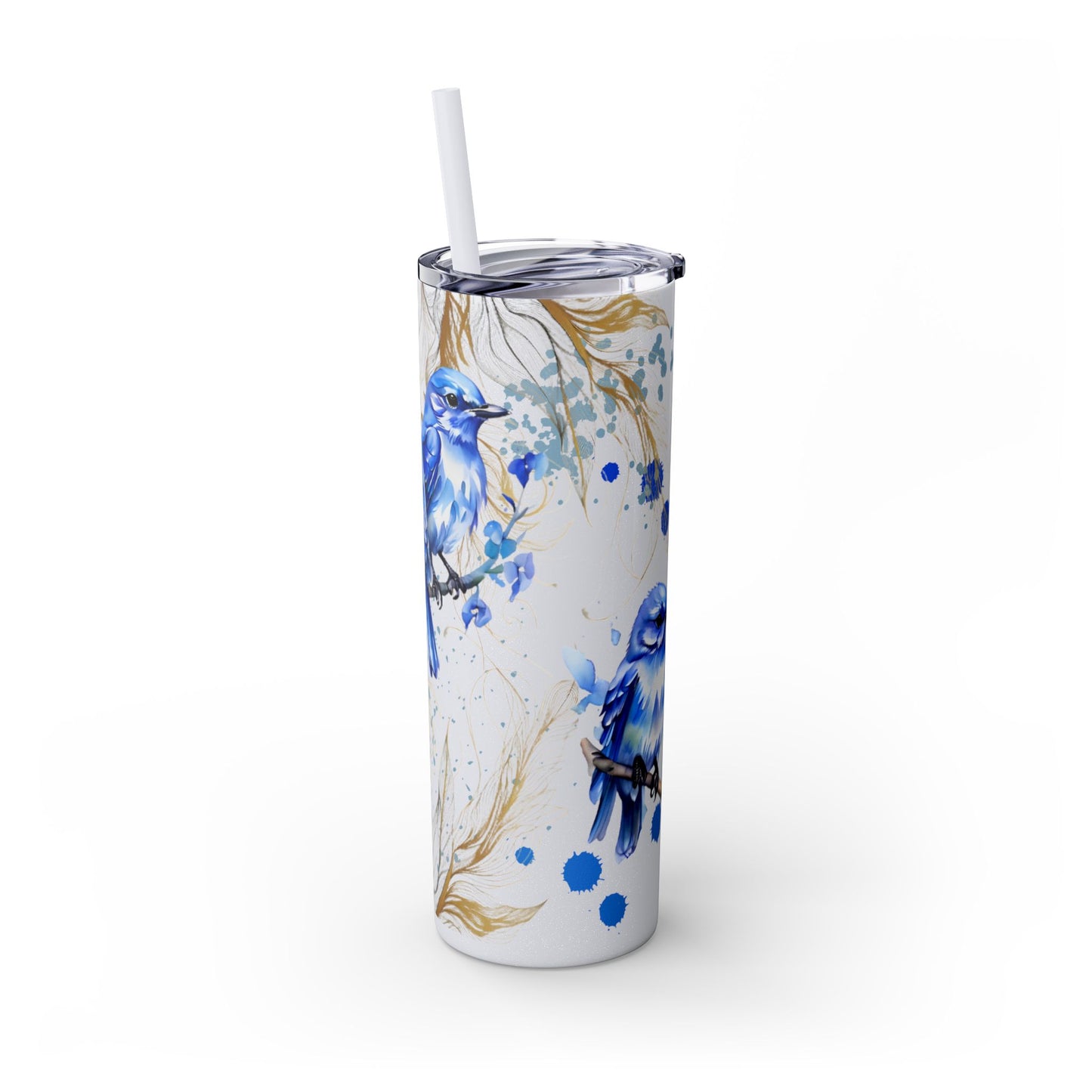 Tumbler Cup Bluebirds Design 20oz