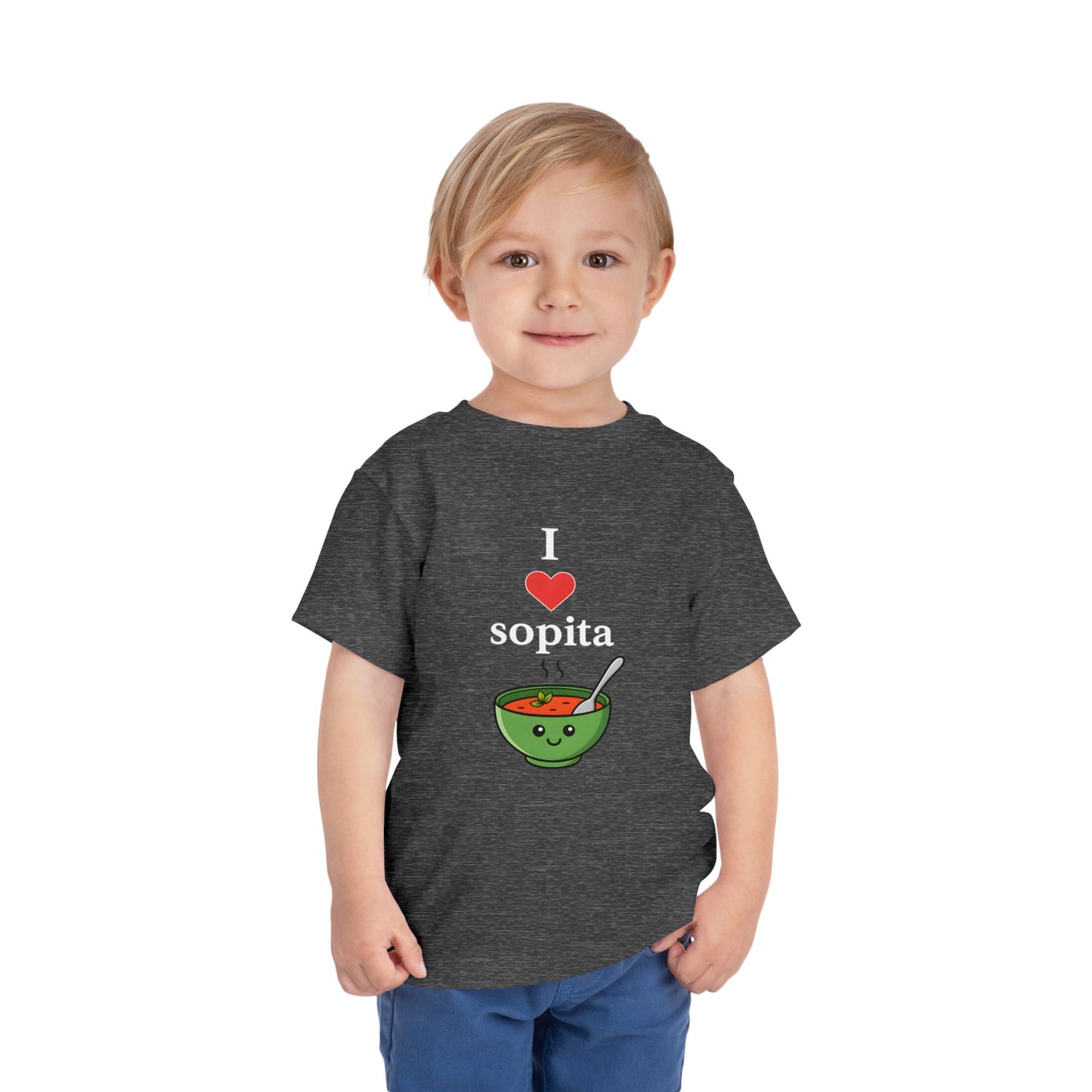 Cute Toddler Short Sleeve Tee with 'GUAU GUAU' Dog Design,