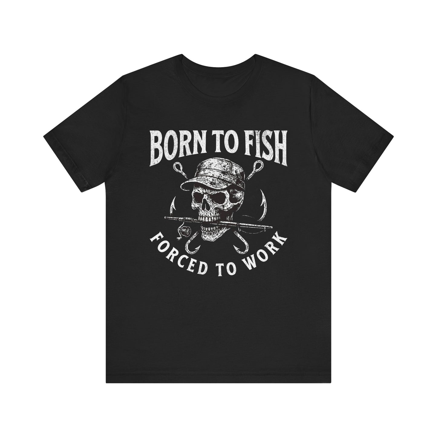 Born to Fish Skull Tee | Unisex Fishing T-Shirt | Perfect for Anglers | Casual Wear | Fishing Gifts | Outdoor Apparel