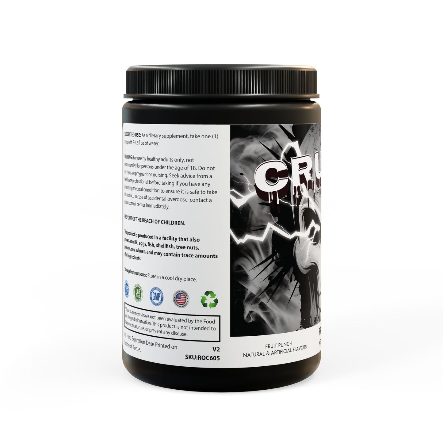 Crunk'd -Pre-Workout Supplement, Fruit Punch (204g, 7.1oz)