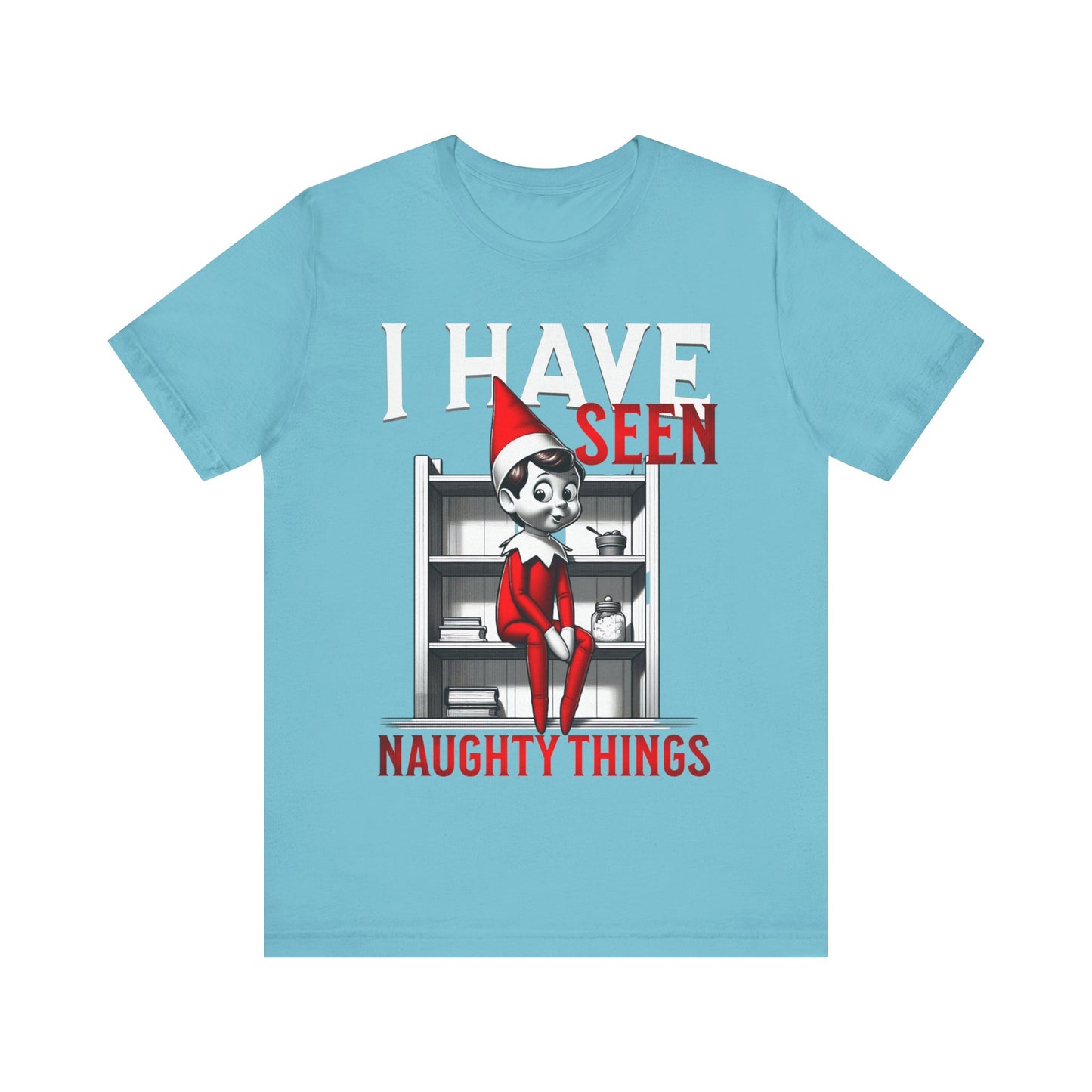 Elf on the Shelf Tee - 'I've Seen Naughty Things'