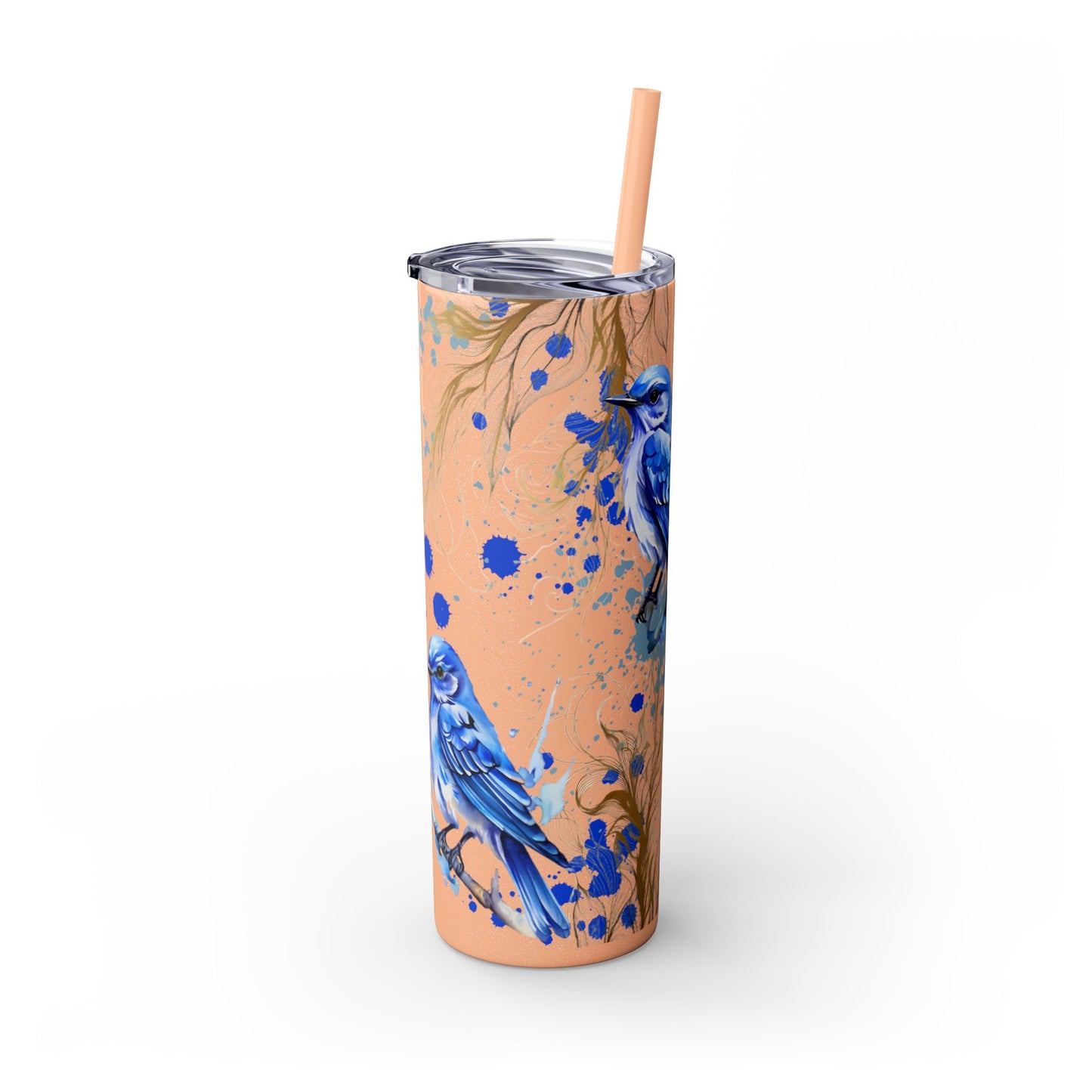 Tumbler Cup Bluebirds Design 20oz