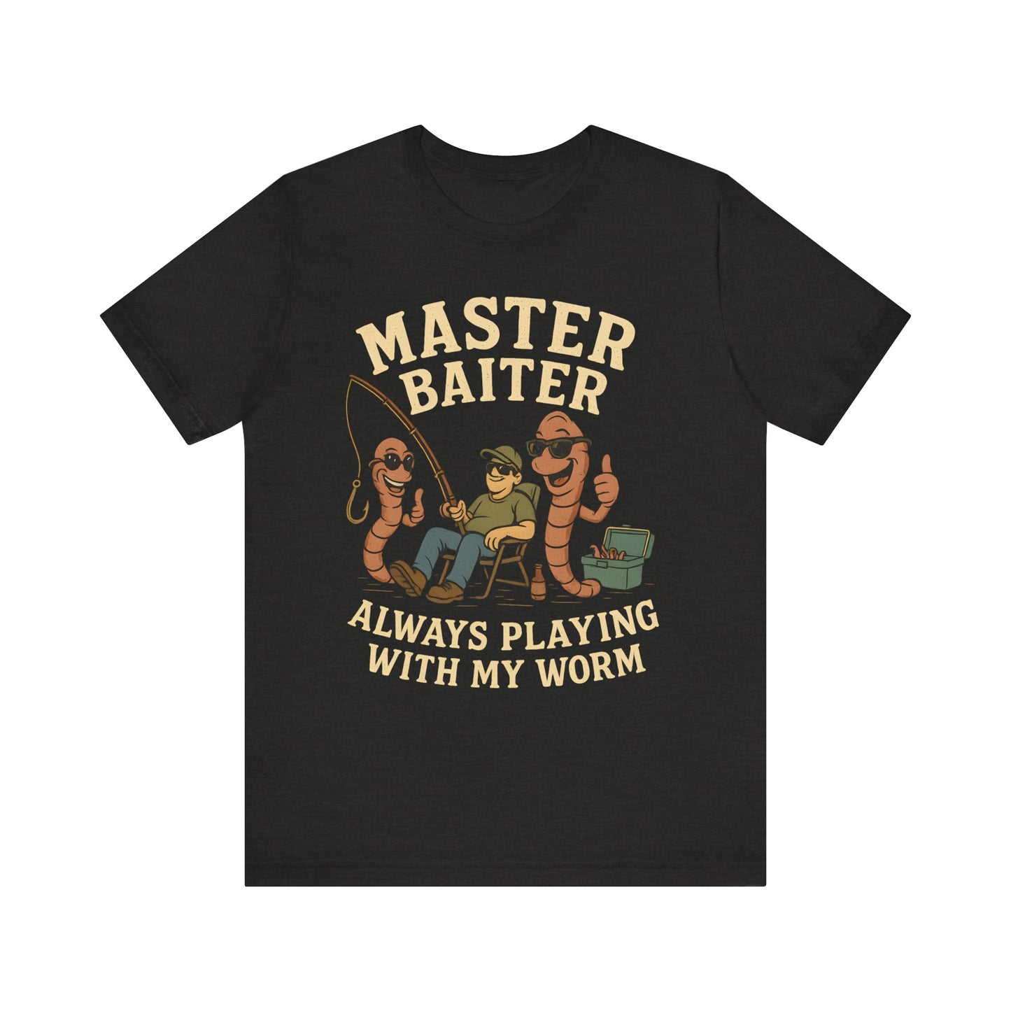 Funny Fishing Tee, Master Baiter T-Shirt, Gift for Anglers, Unisex Fishing Apparel, Playful Fishing Shirt, Weekend Fishing Gear