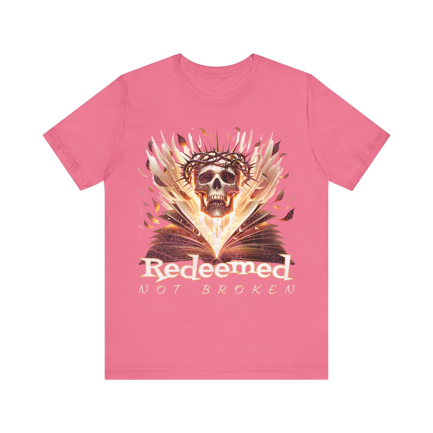 Christain tee- Redeemed Not Broken