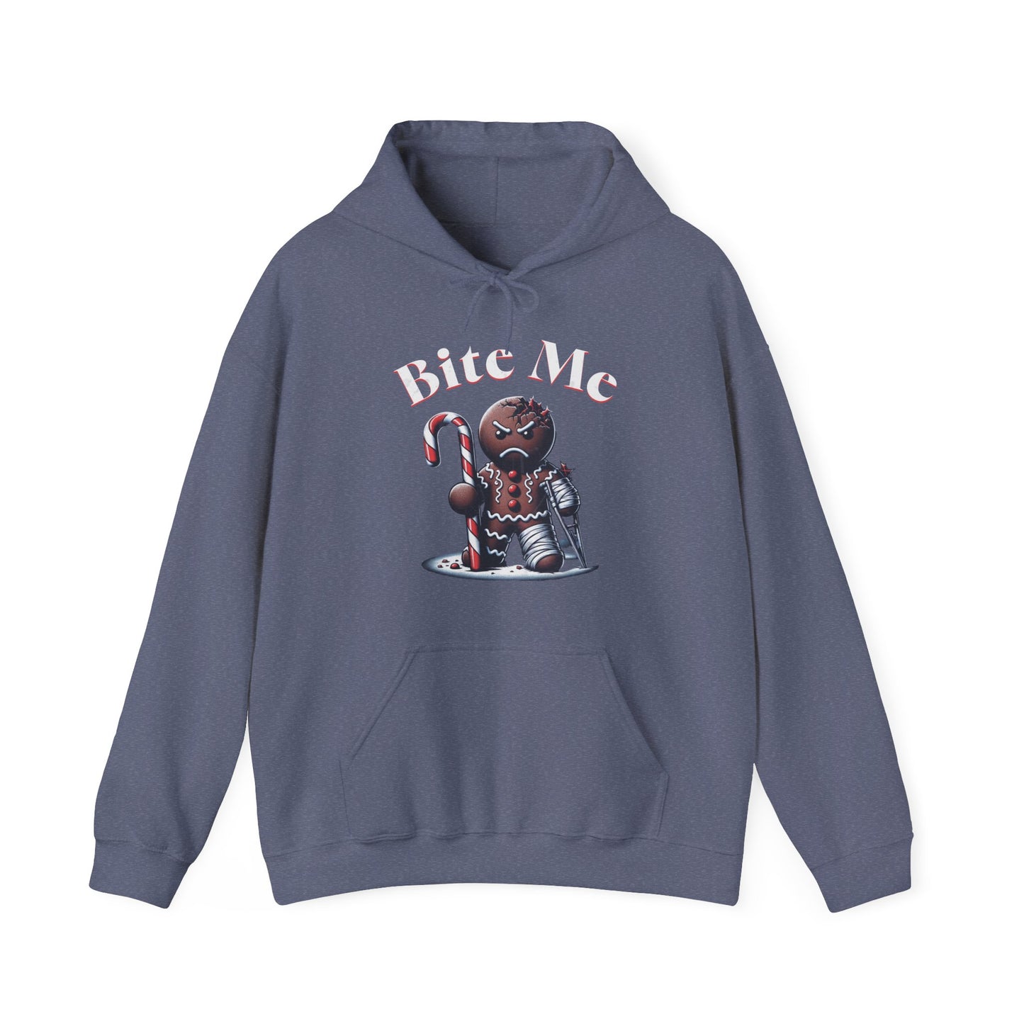 Funny Gingerbread Man Bite Me- Hoodie