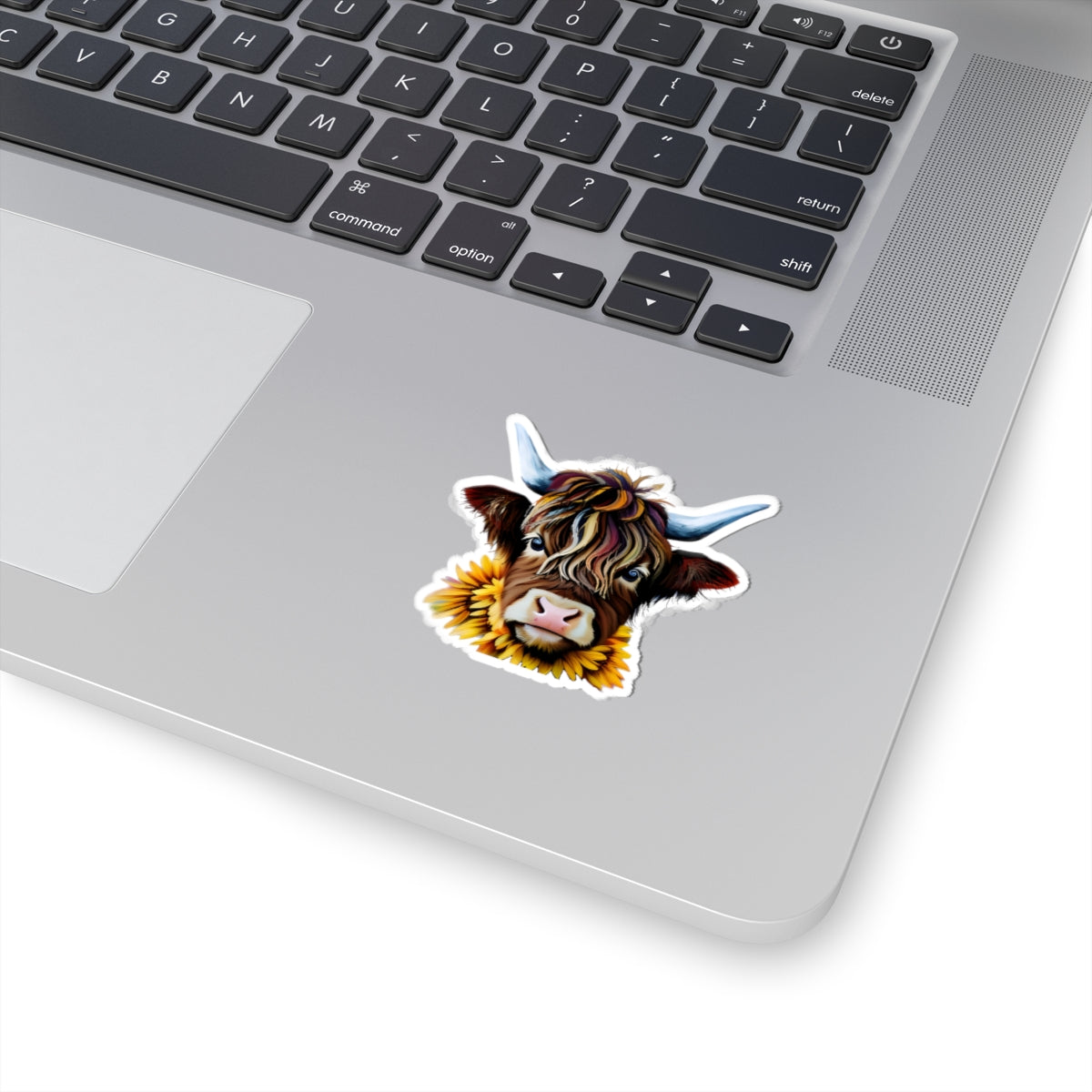 Sticker - Highland Cow in Sunflowers Kiss-Cut Stickers