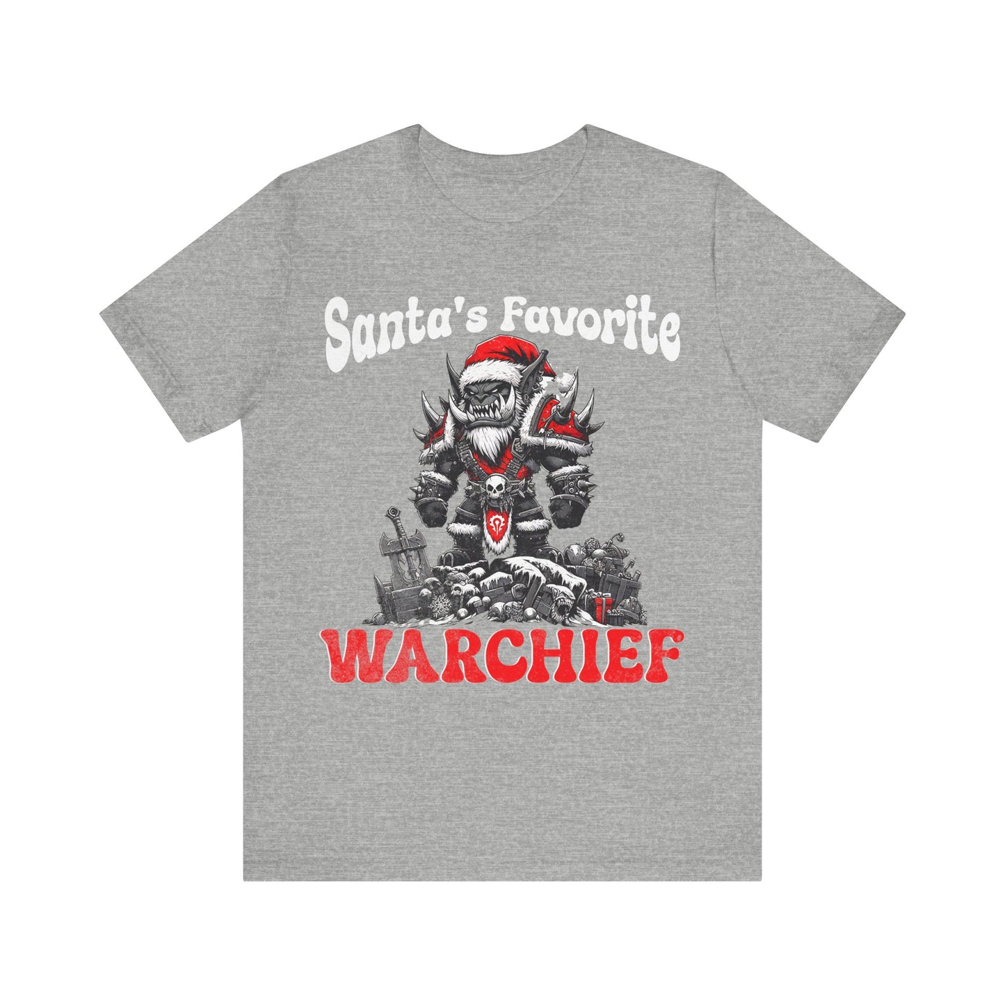 Gamer Tee, Wow shirt, Santa Hat Orc Tee, Video Game Gift, Gaming Apparel, Christmas Tee, Geek Shirt, christmas shirt, gamer shirt,