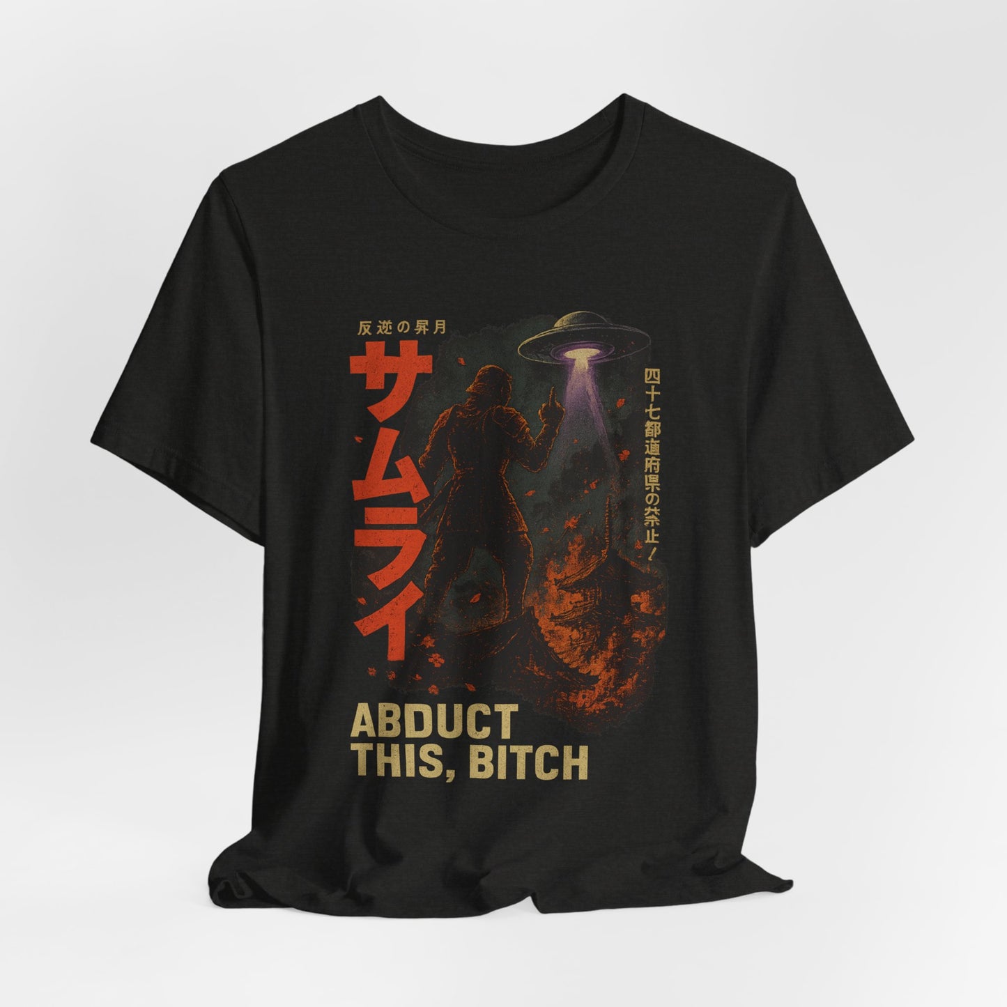 - 'Abduct This, Bitch' UFO Design-Tee