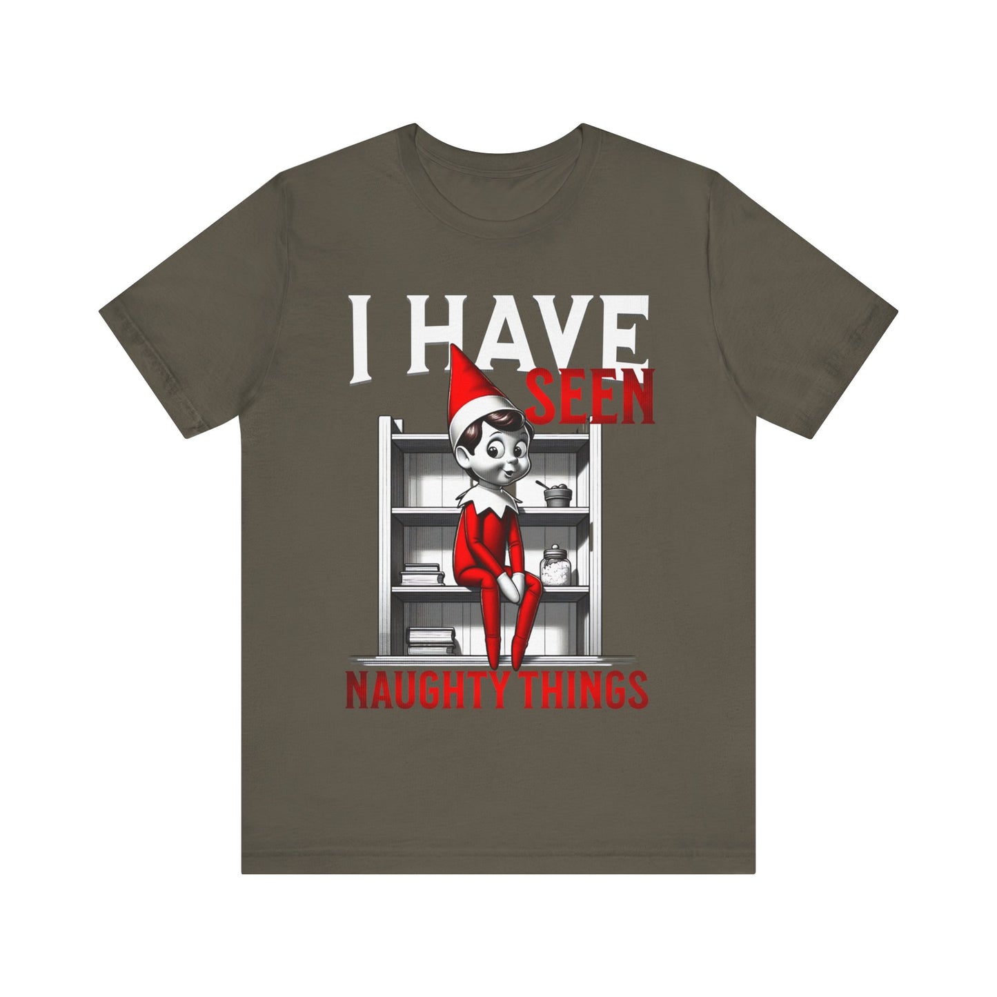 Elf on the Shelf Tee - 'I've Seen Naughty Things'