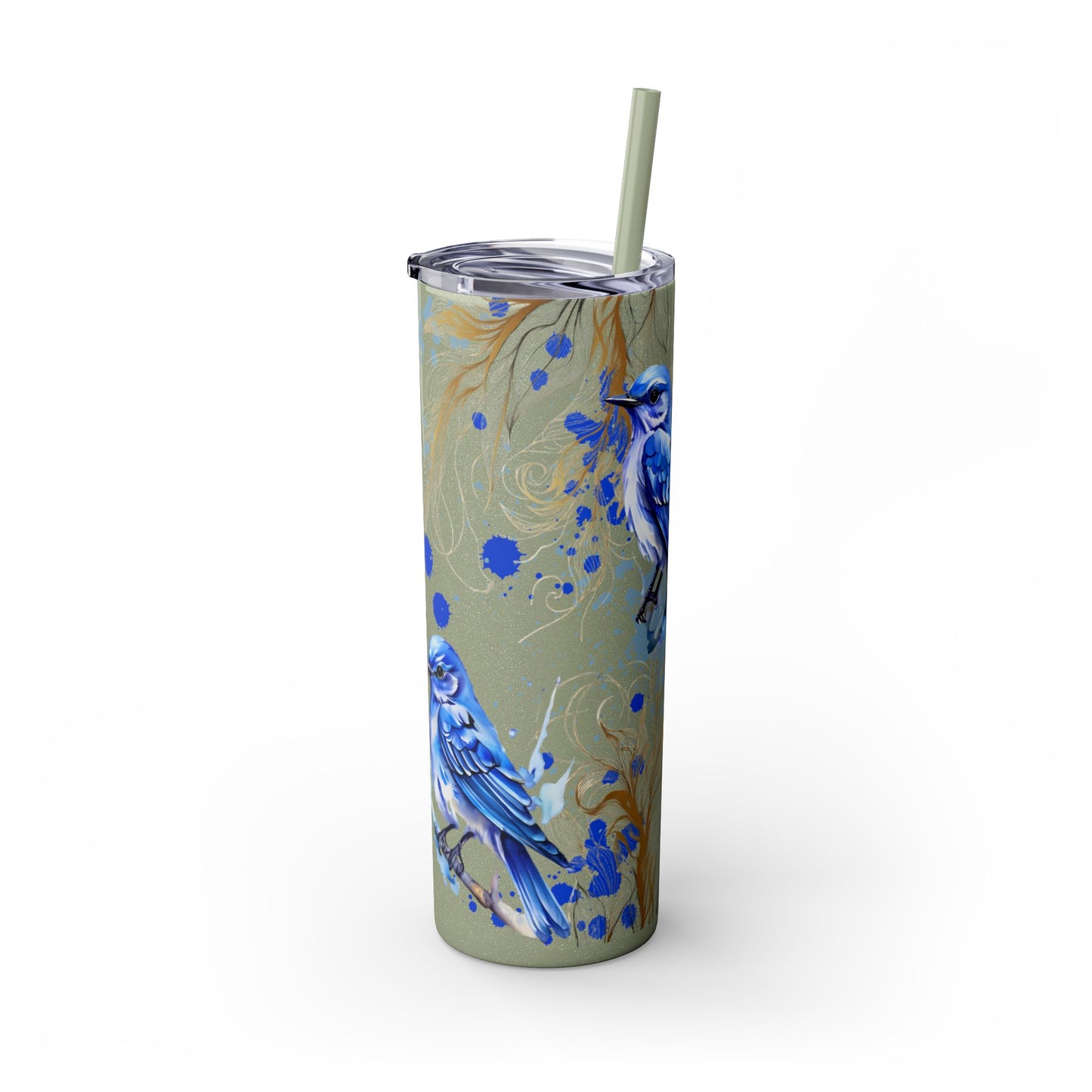 Tumbler Cup Bluebirds Design 20oz