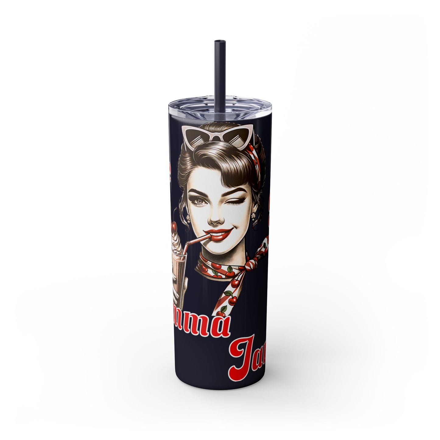One bad mamma jamma vintage Skinny Tumbler