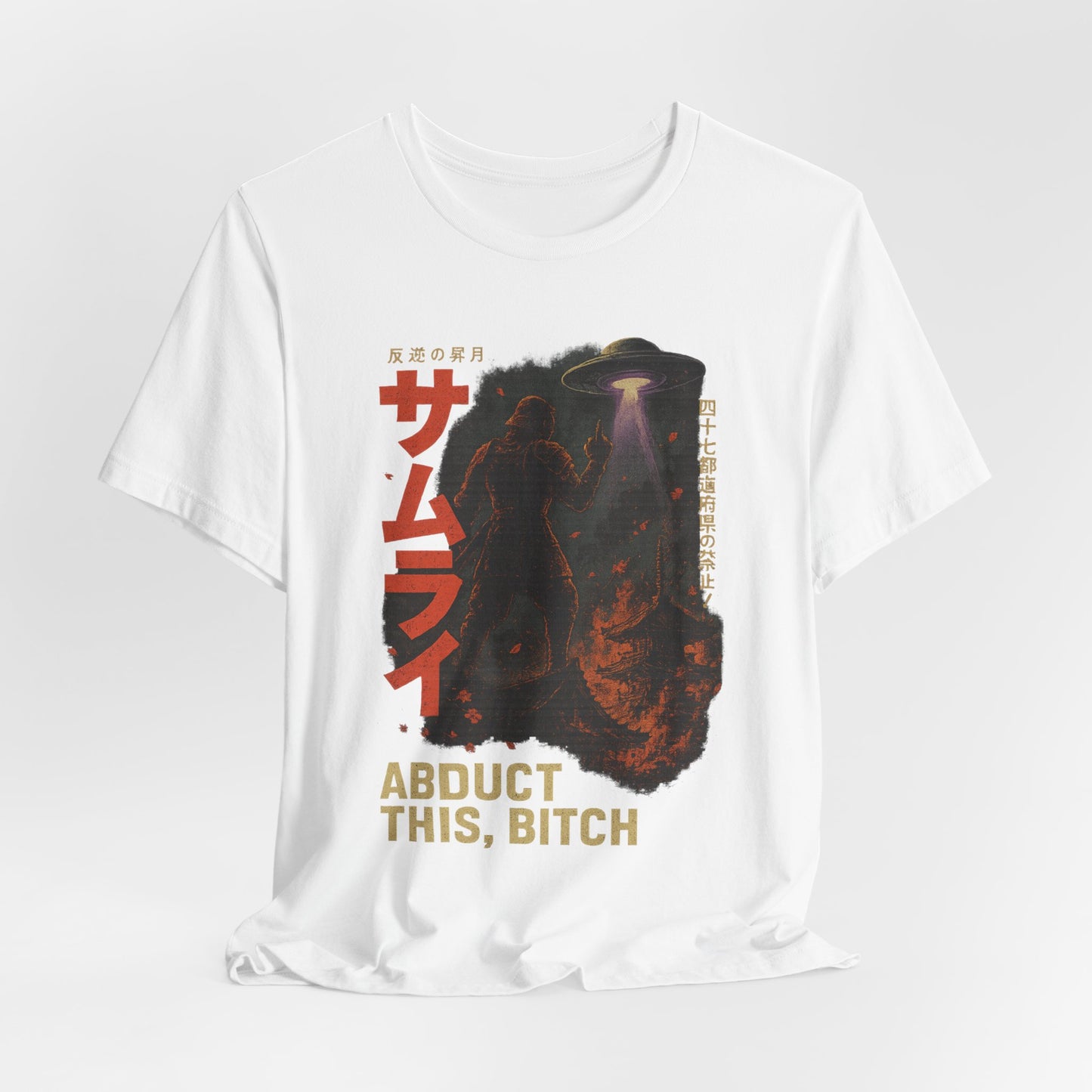- 'Abduct This, Bitch' UFO Design-Tee