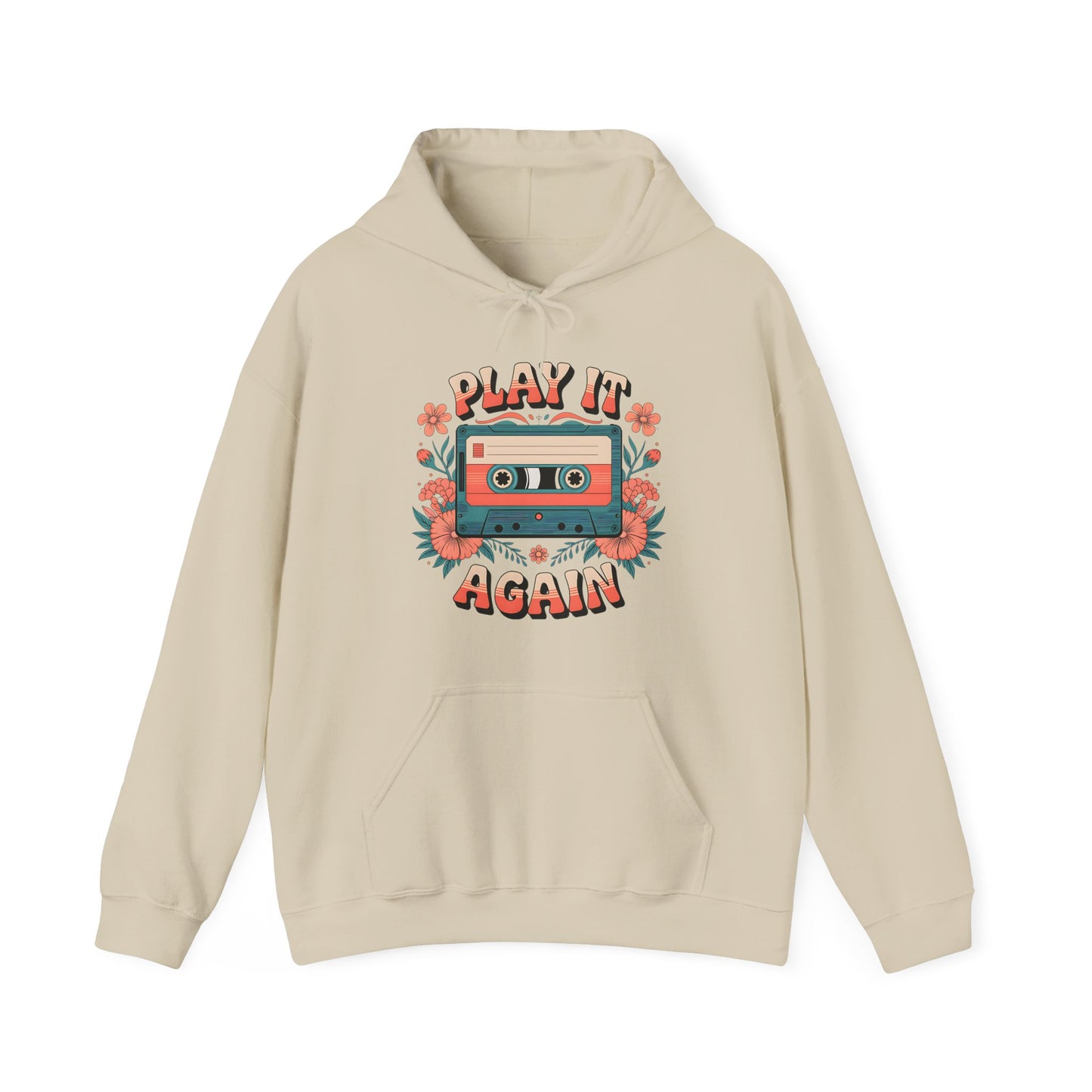 Retro Cassette Tape Hoodie - Play It Again