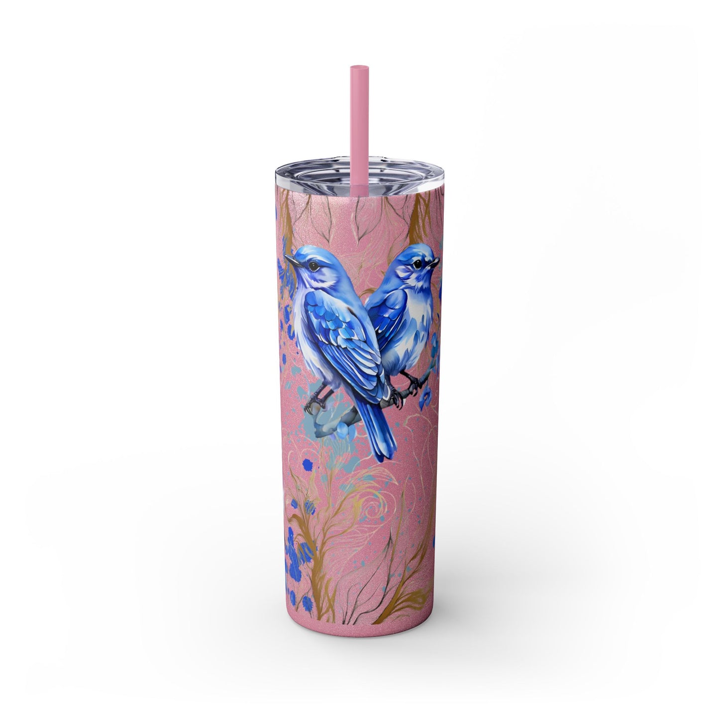 Tumbler Cup Bluebirds Design 20oz
