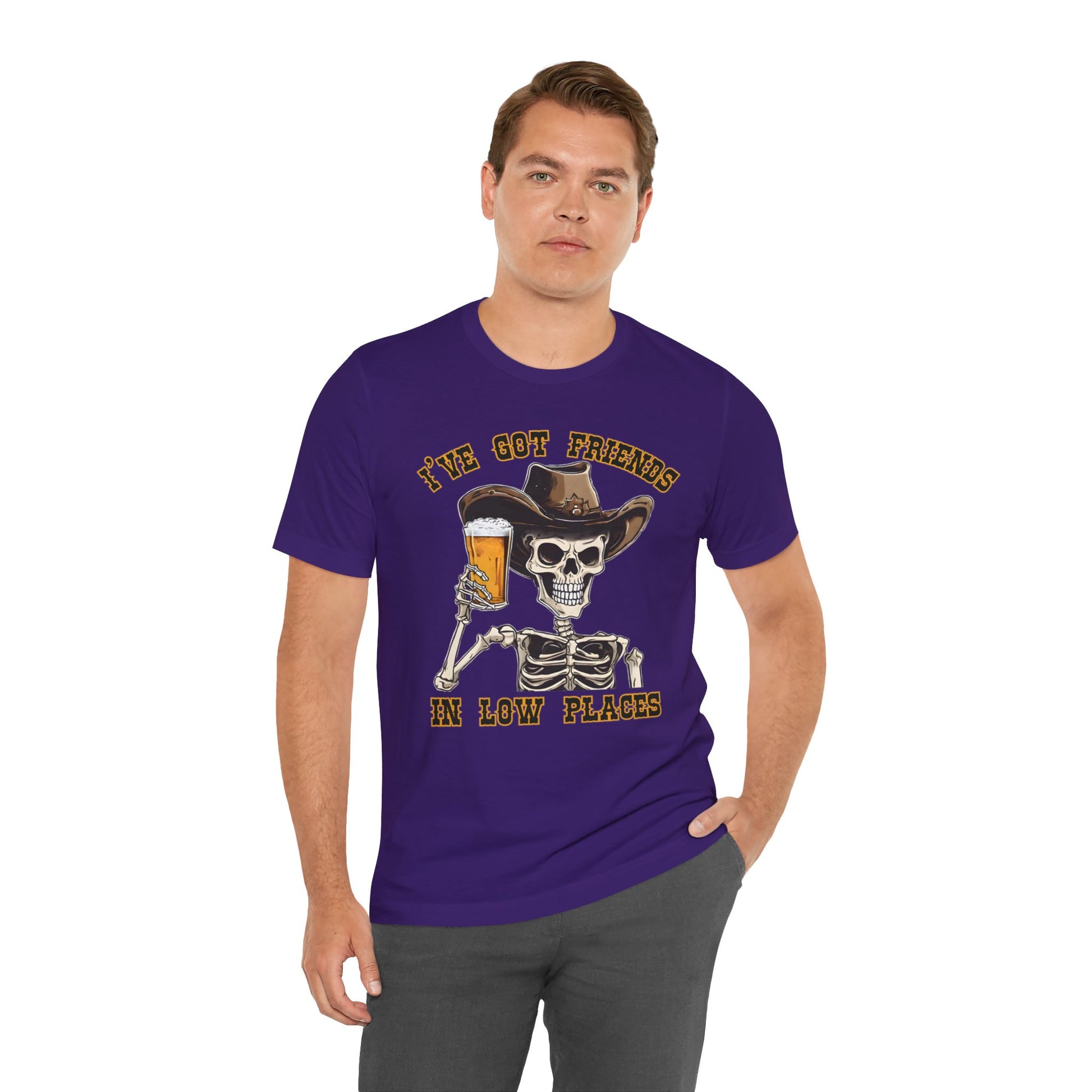Friends in low Places Jersey Short Sleeve Tee - VICIOUSLY CRUNK MERCH