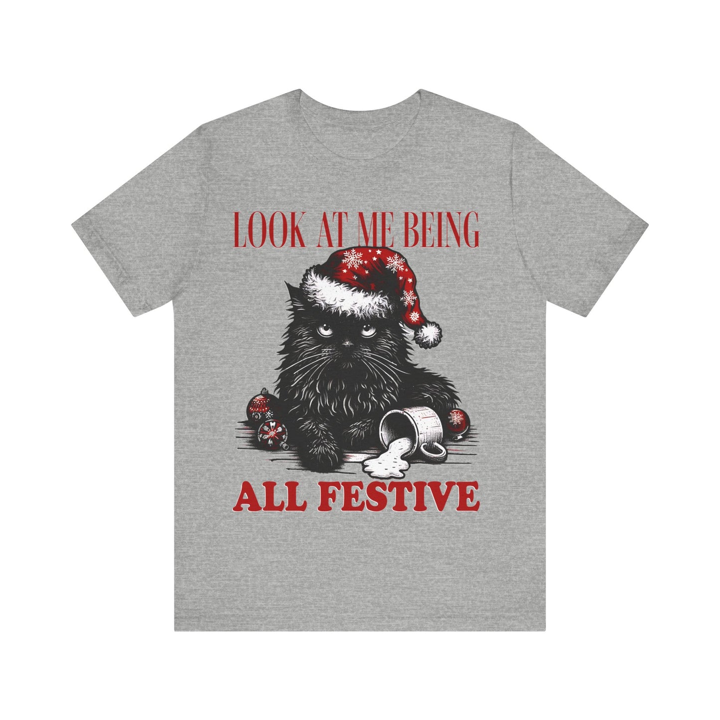 Christmas Cat festive- Tee