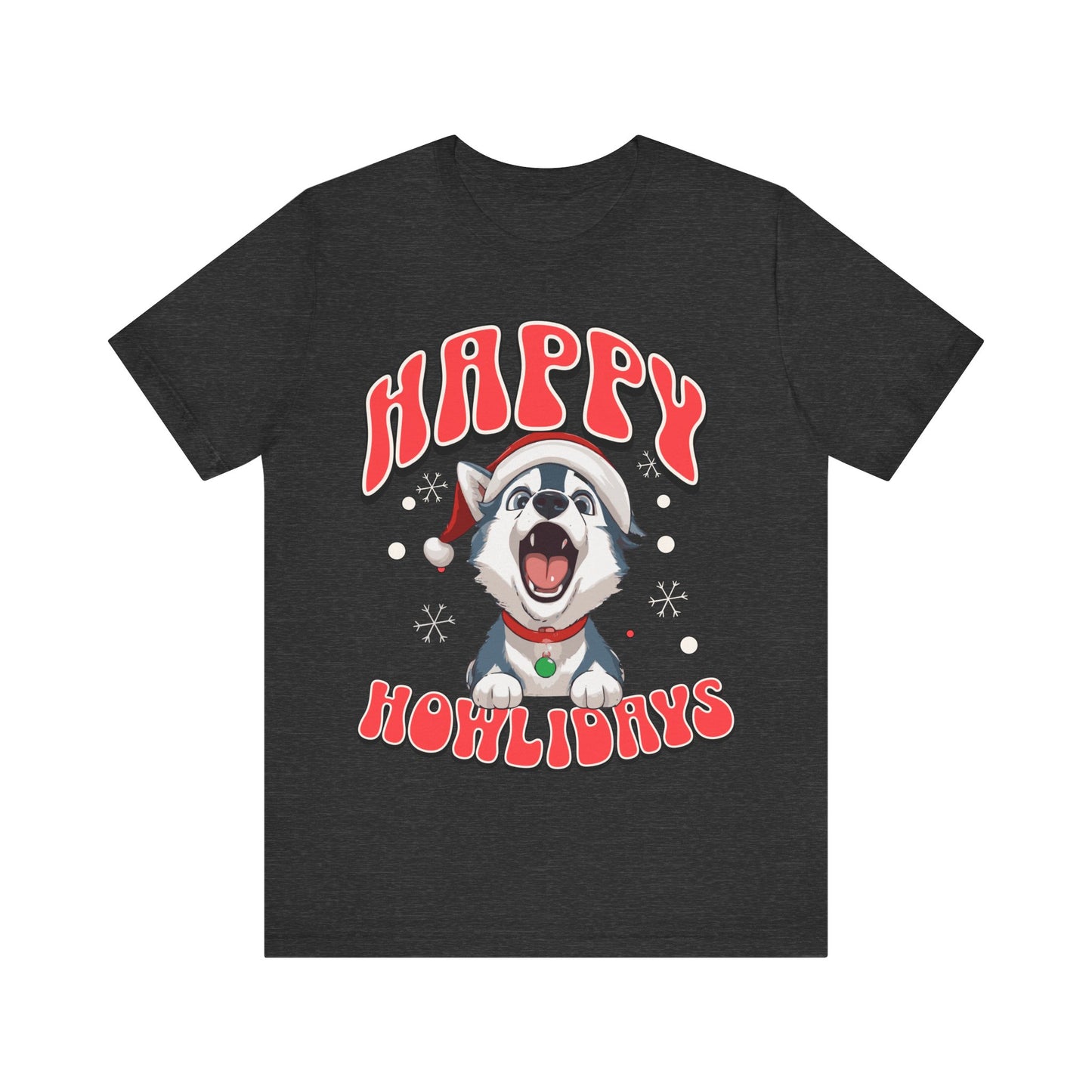 Christmas dog t-shirt | Funny Shirt | Funny dog christmas | Graphic T-Shirt | Gift for Her | Christmas T-shirt | Dog Mom| Howling Dog Tee