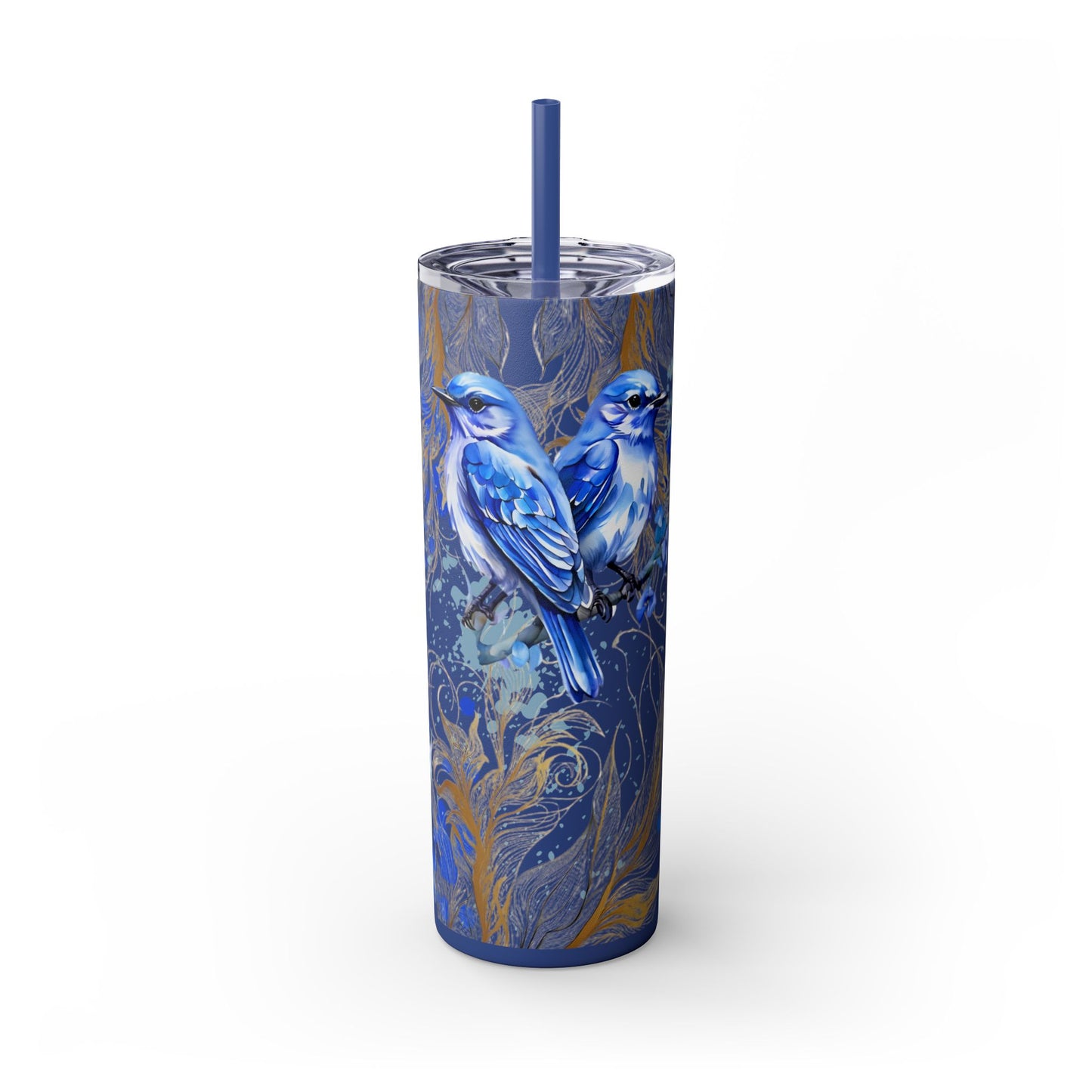 Tumbler Cup Bluebirds Design 20oz