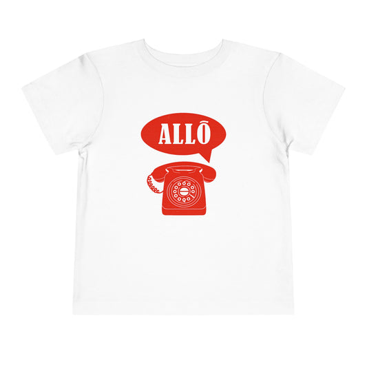 Cute Toddler Short Sleeve Tee- Retro Telephone