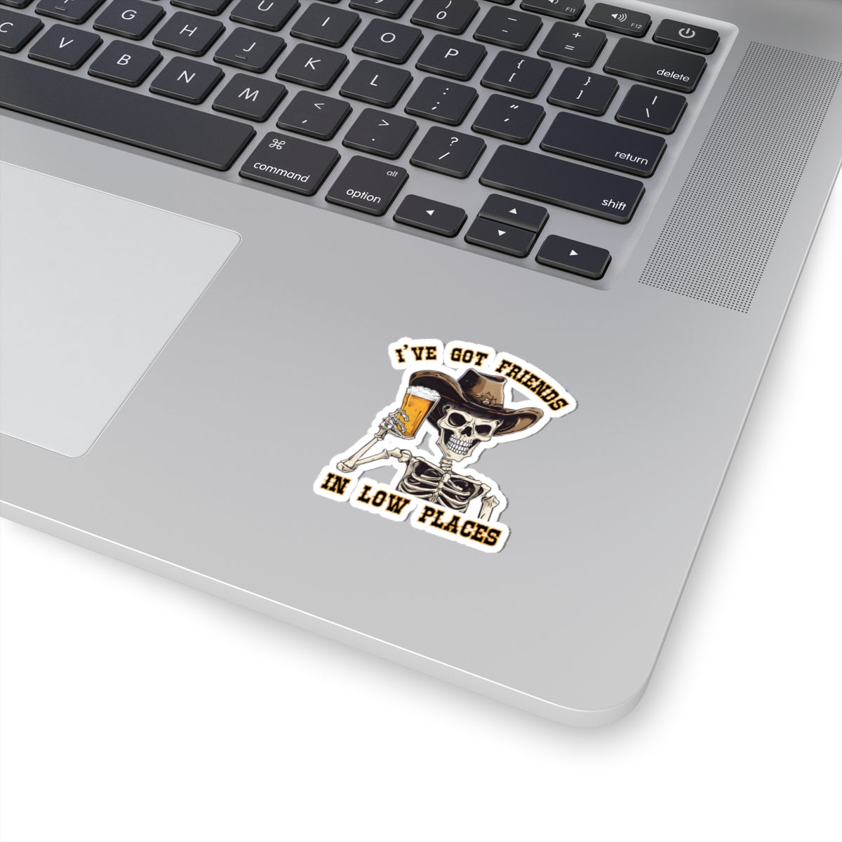 Stickers Cowboy Skeleton I've Got Friends in Low Places