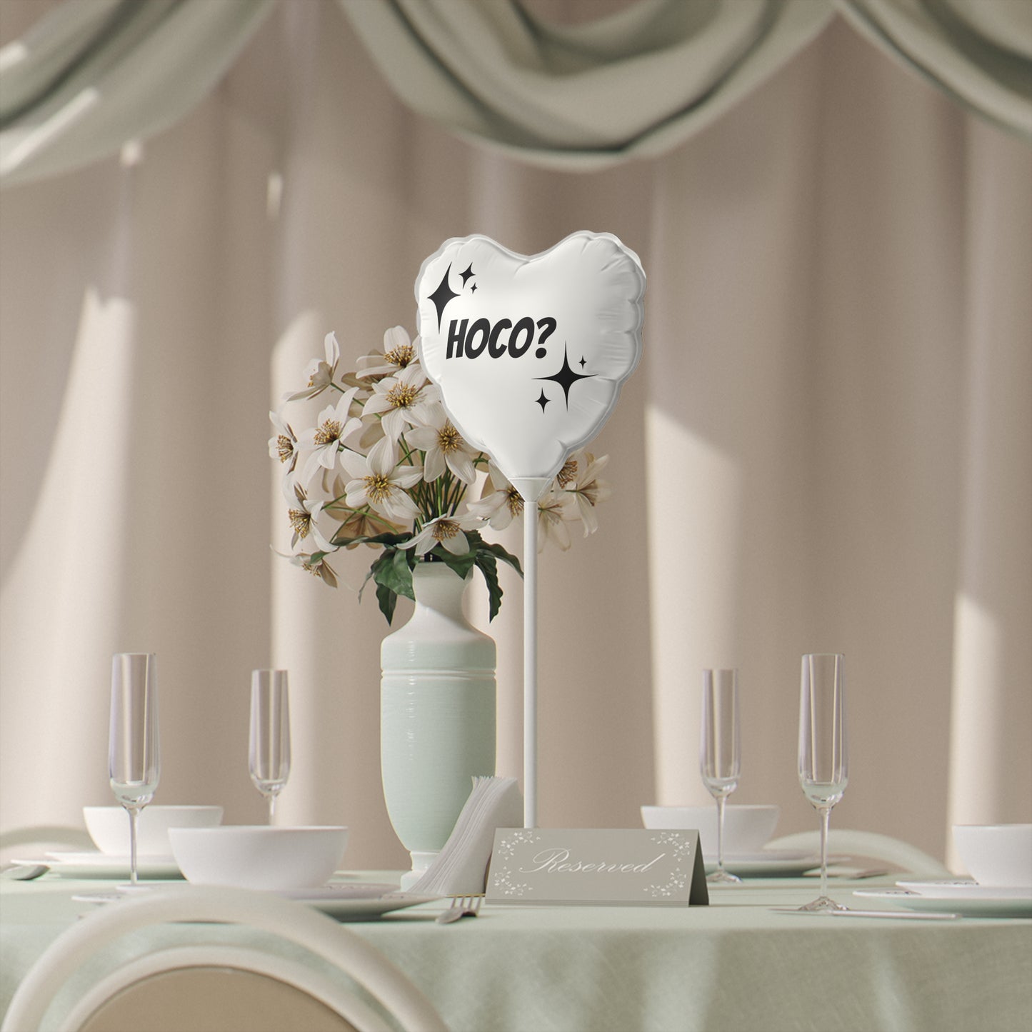 Hoco? Balloon (Round and Heart-shaped), 6"