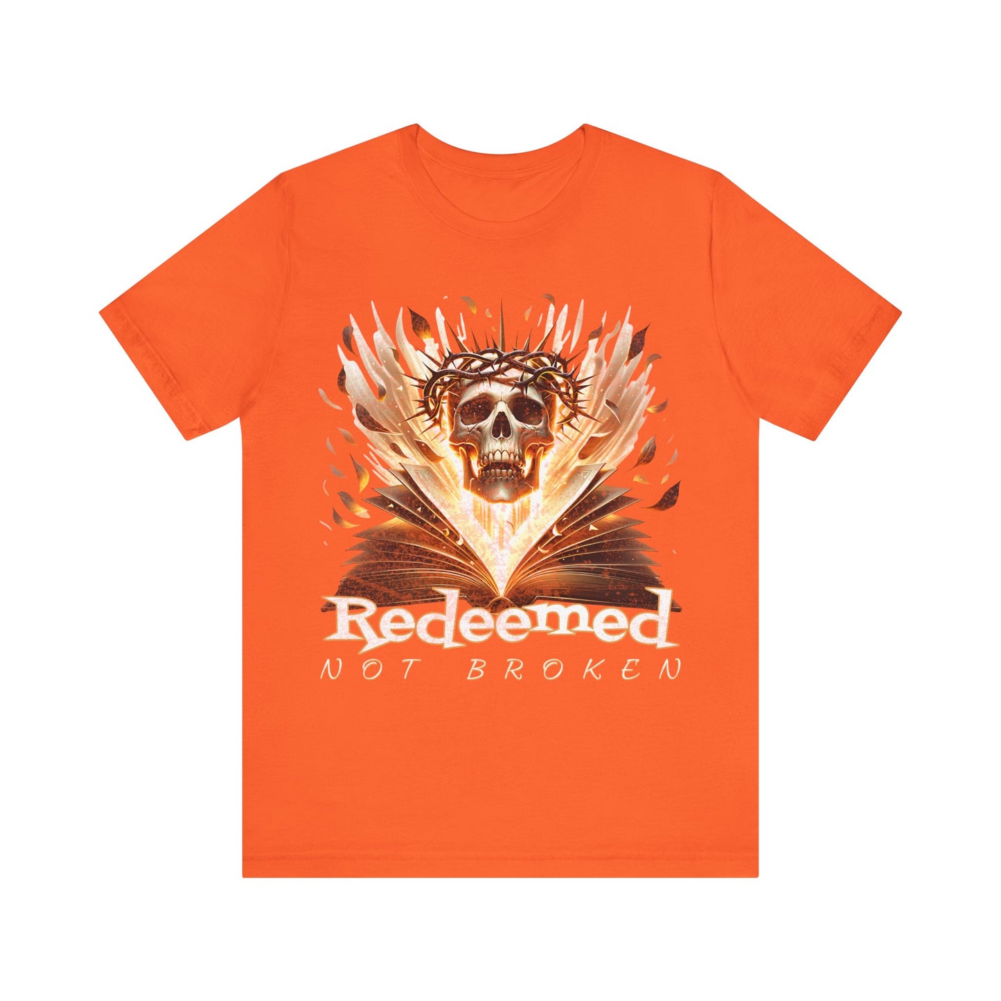 Christain tee- Redeemed Not Broken