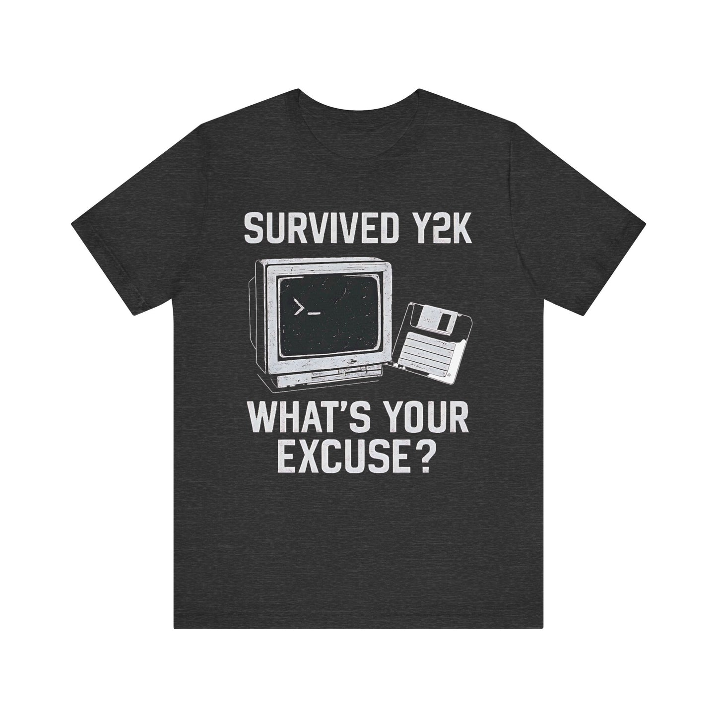 Y2K Survival Tee | Retro T-Shirt, Nostalgic Gift, Gift for Tech Lovers, Funny Graphic Tee, Birthday Gift for Nerds
