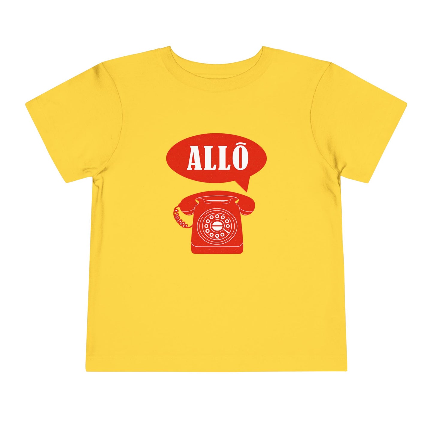 Cute Toddler Short Sleeve Tee- Retro Telephone