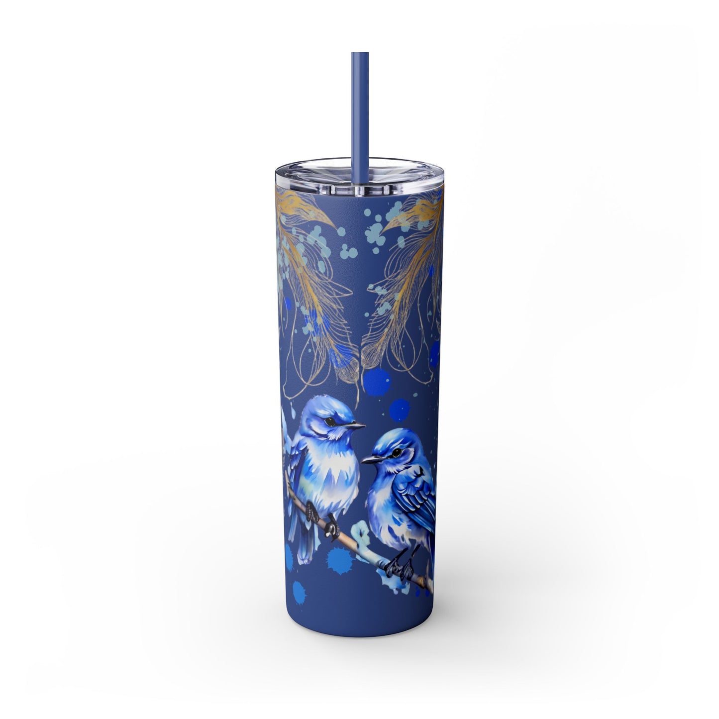 Tumbler Cup Bluebirds Design 20oz