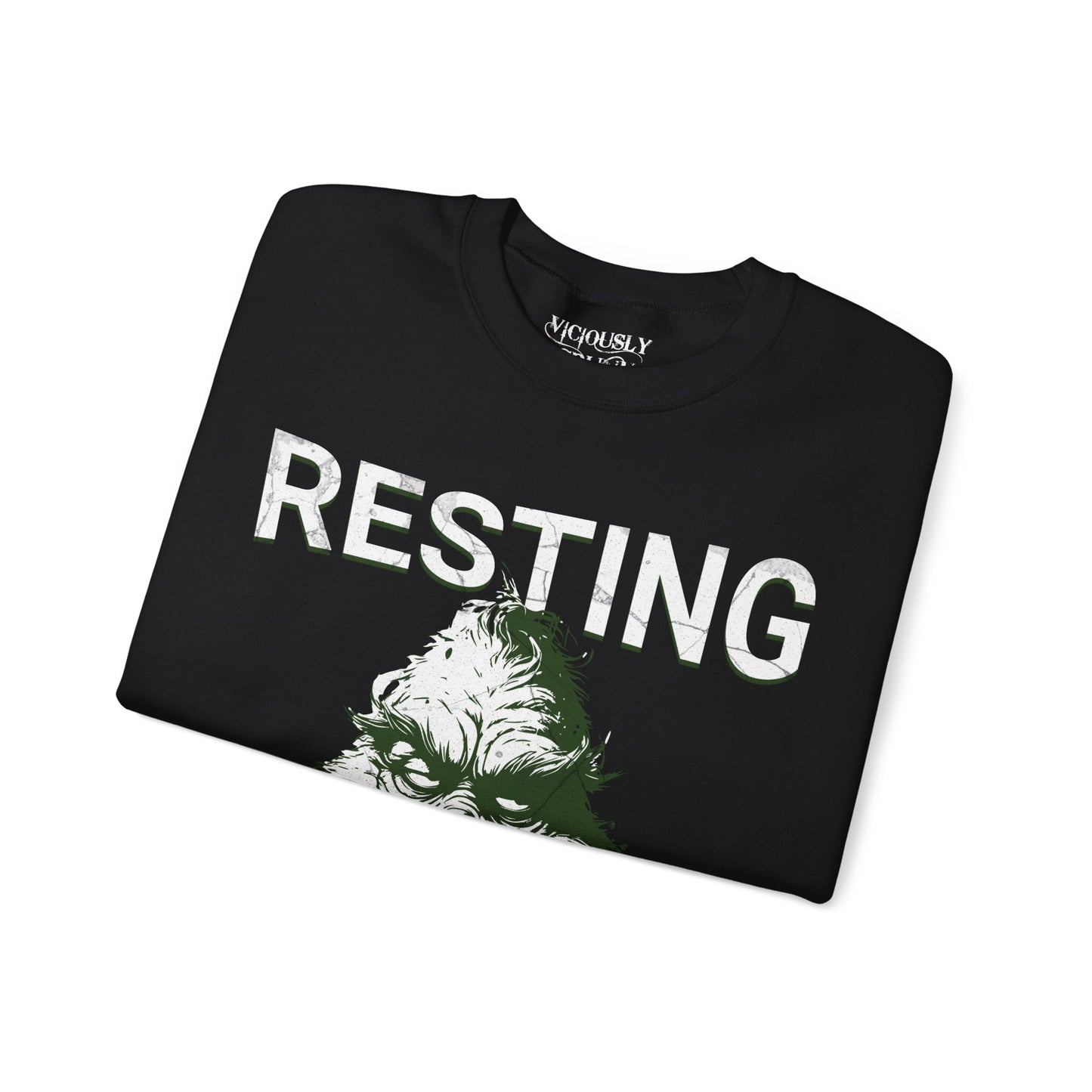 Grinch Resting Grinch Face- Sweatshirt