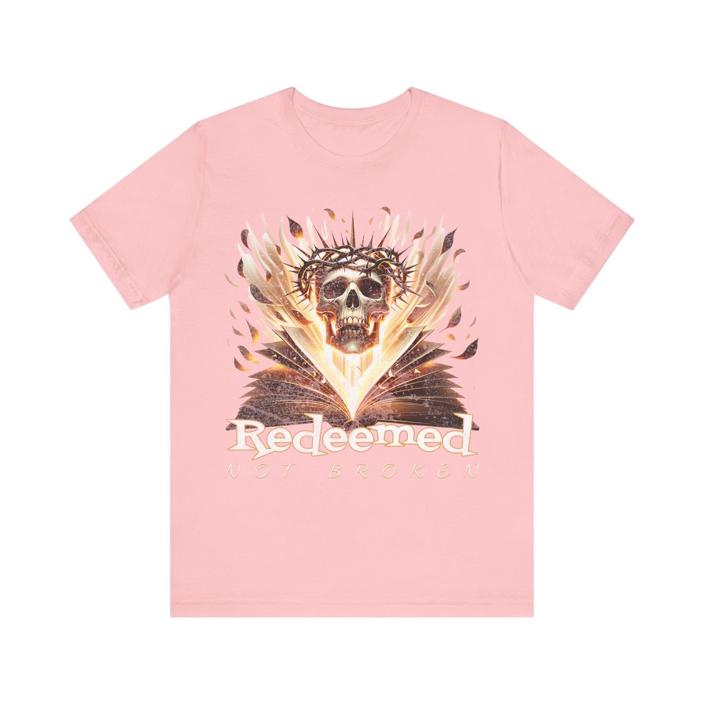 Christain tee- Redeemed Not Broken
