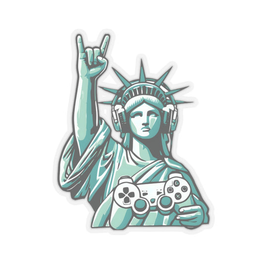 Gamer Stickers - Statue of Liberty Gaming Controller Design