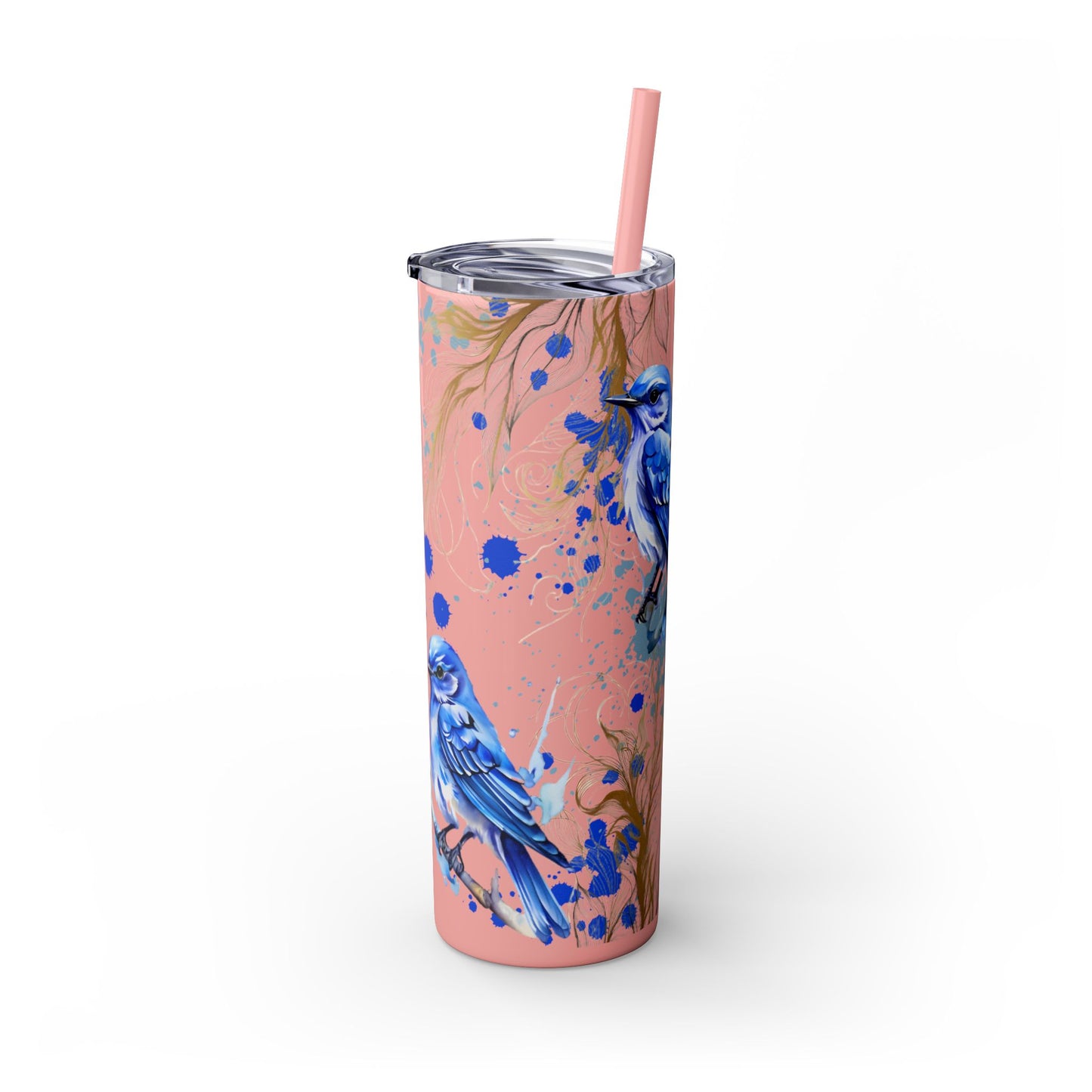 Tumbler Cup Bluebirds Design 20oz