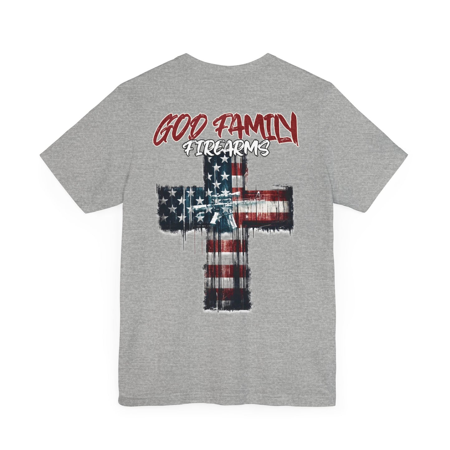 God, family, Firearms - T-Shirt