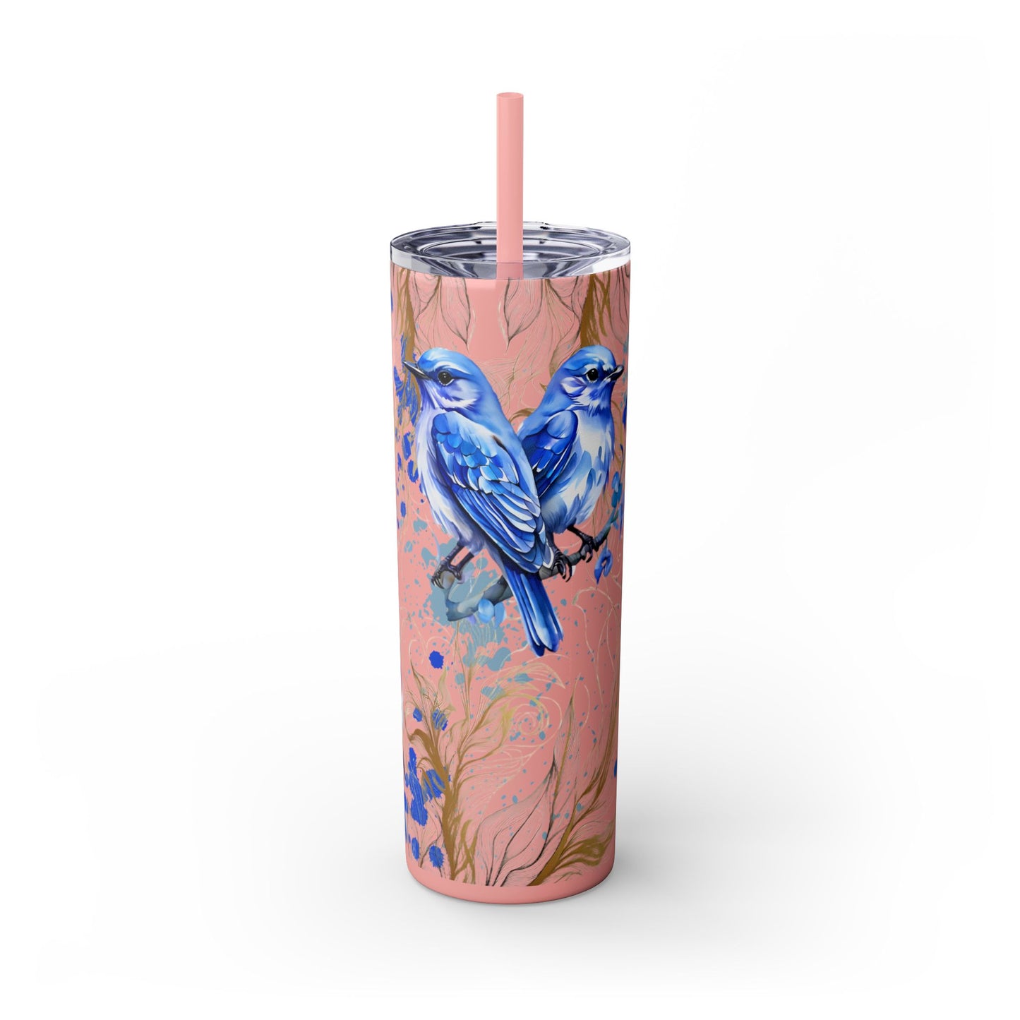 Tumbler Cup Bluebirds Design 20oz
