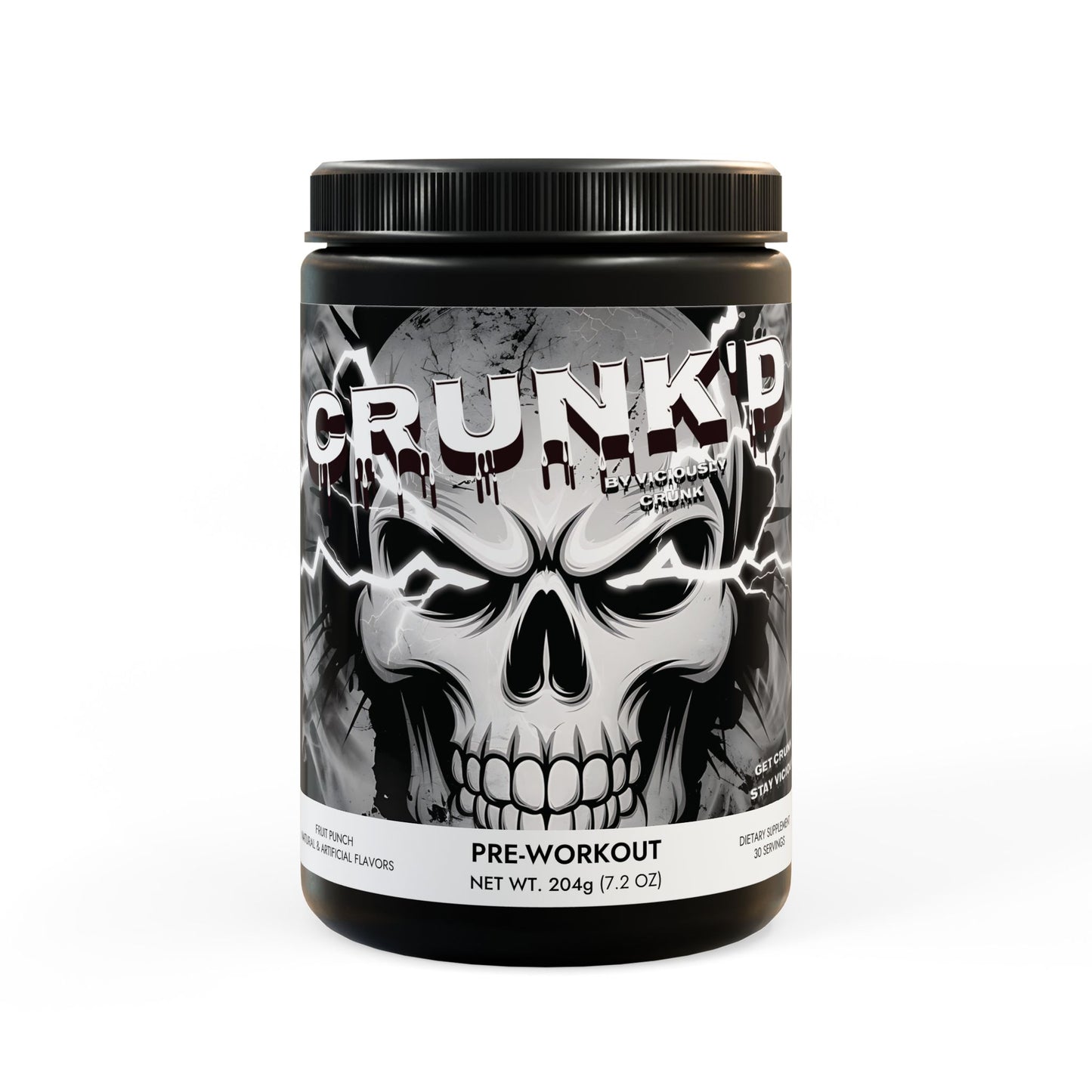 Crunk'd -Pre-Workout Supplement, Fruit Punch (204g, 7.1oz)