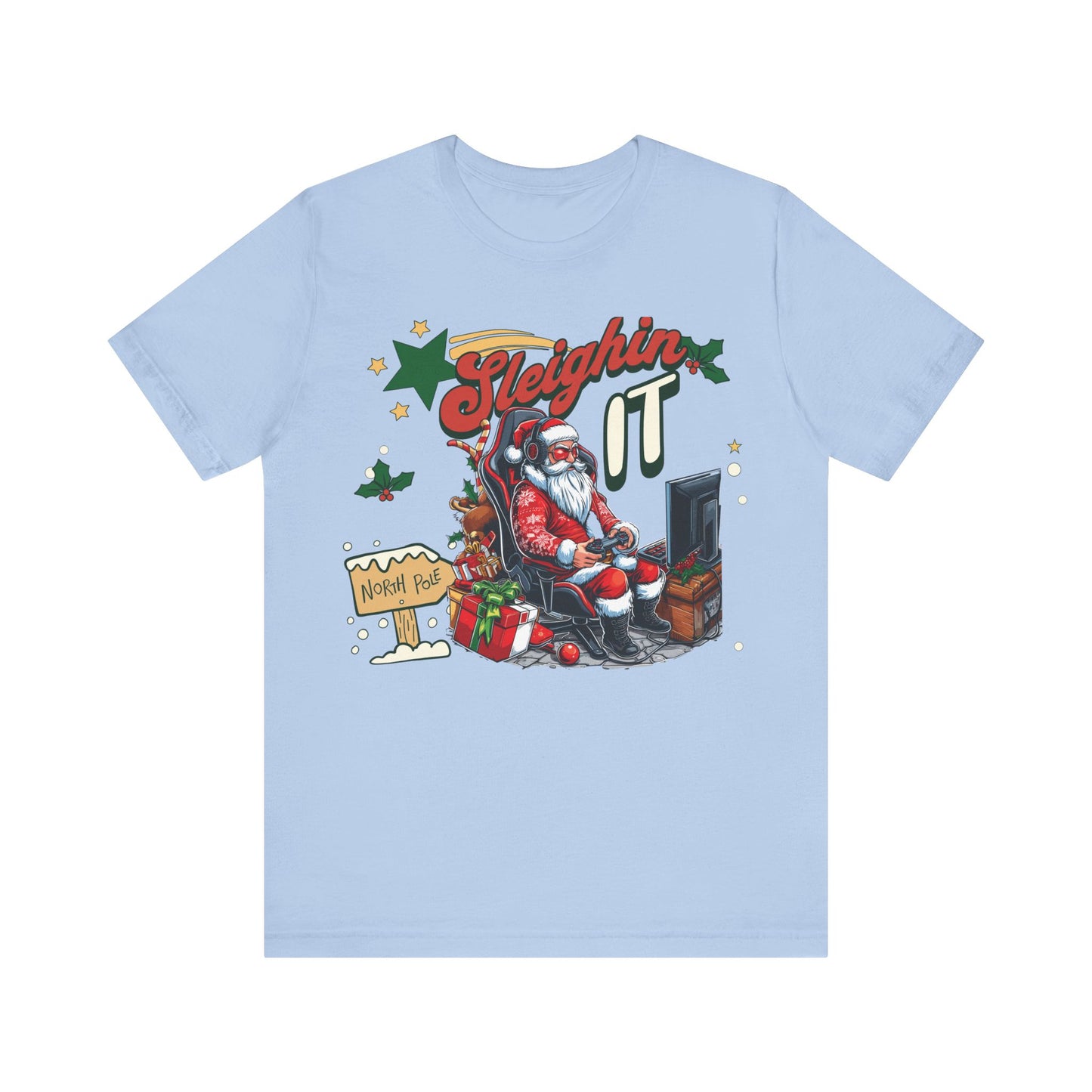 Christmas Santa Family Shirt, Christmas Santa gaming tee
