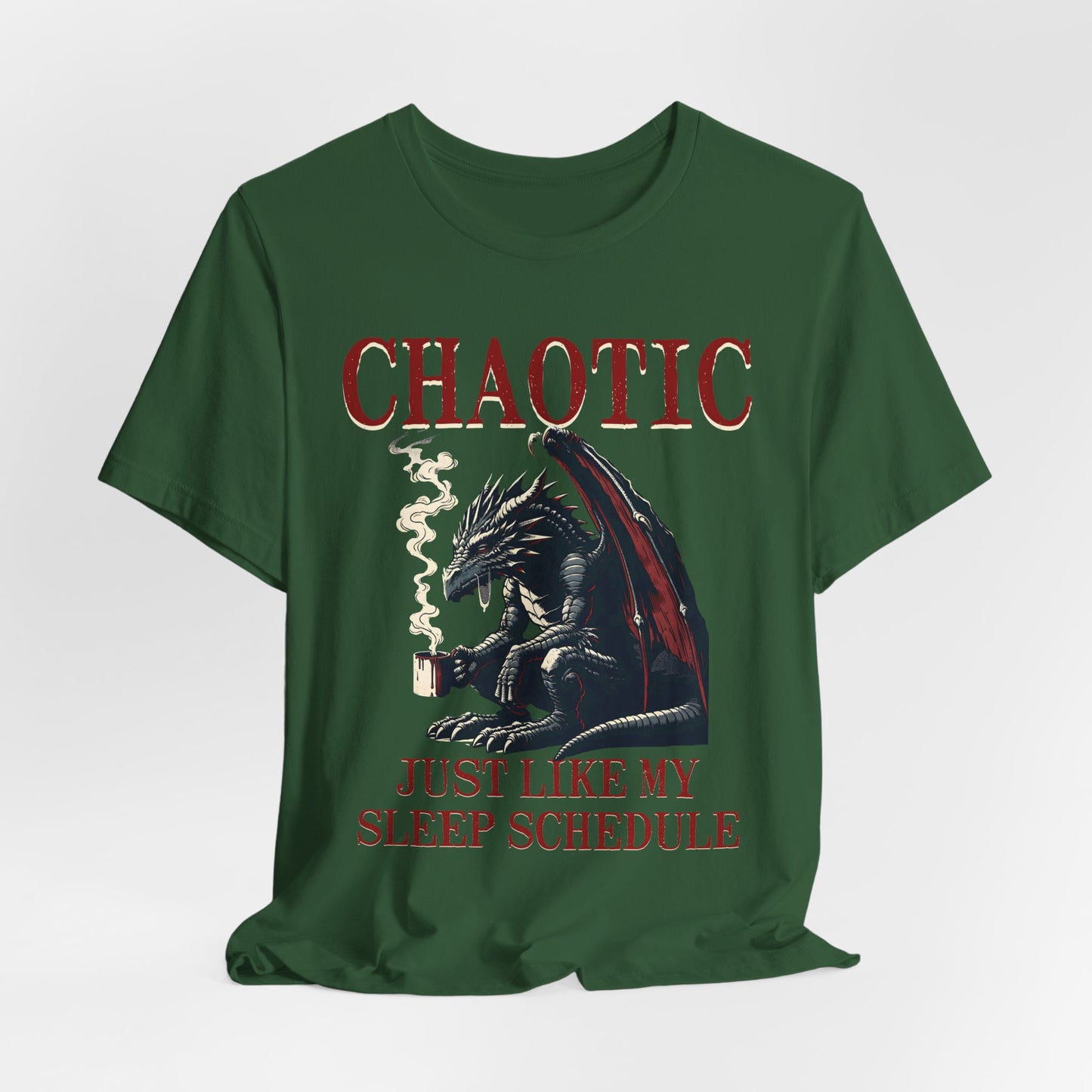 Dragon Coffee Tee - Chaotic Sleep Schedule Shirt