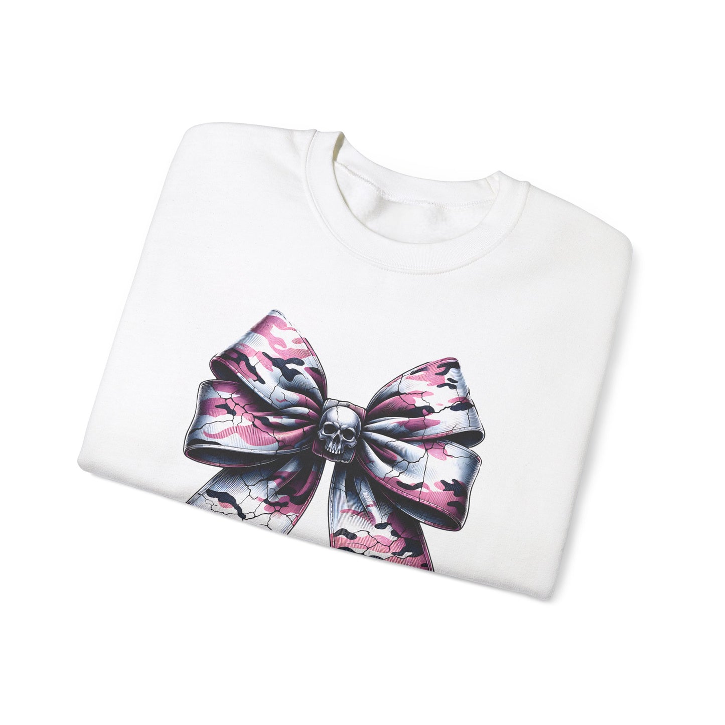 Pink Camo Bow Sweatshirt, Coquette Valentine's Day Heart Bow Sweatshirt, Retro Valentine Shirt, Valentines Day Bow Shirt, Coquette Bow T