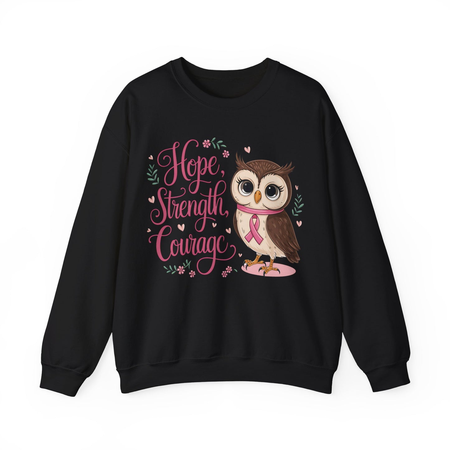 Breast Cancer Awareness Sweatshirt - Hope Strength Courage